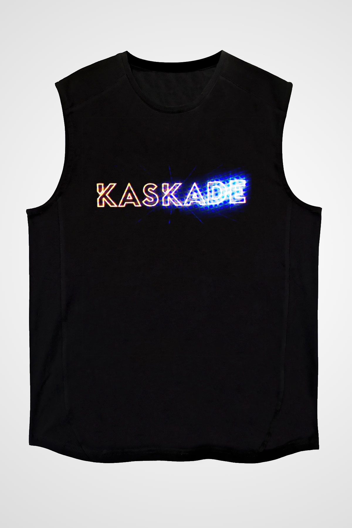 Kaskade Siyah Unisex Kolsuz Tişört