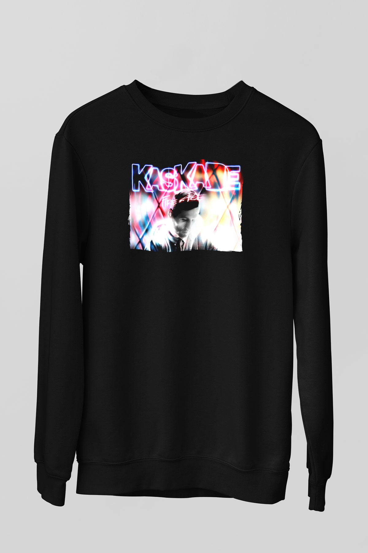 Kaskade Siyah Unisex Sweatshirt