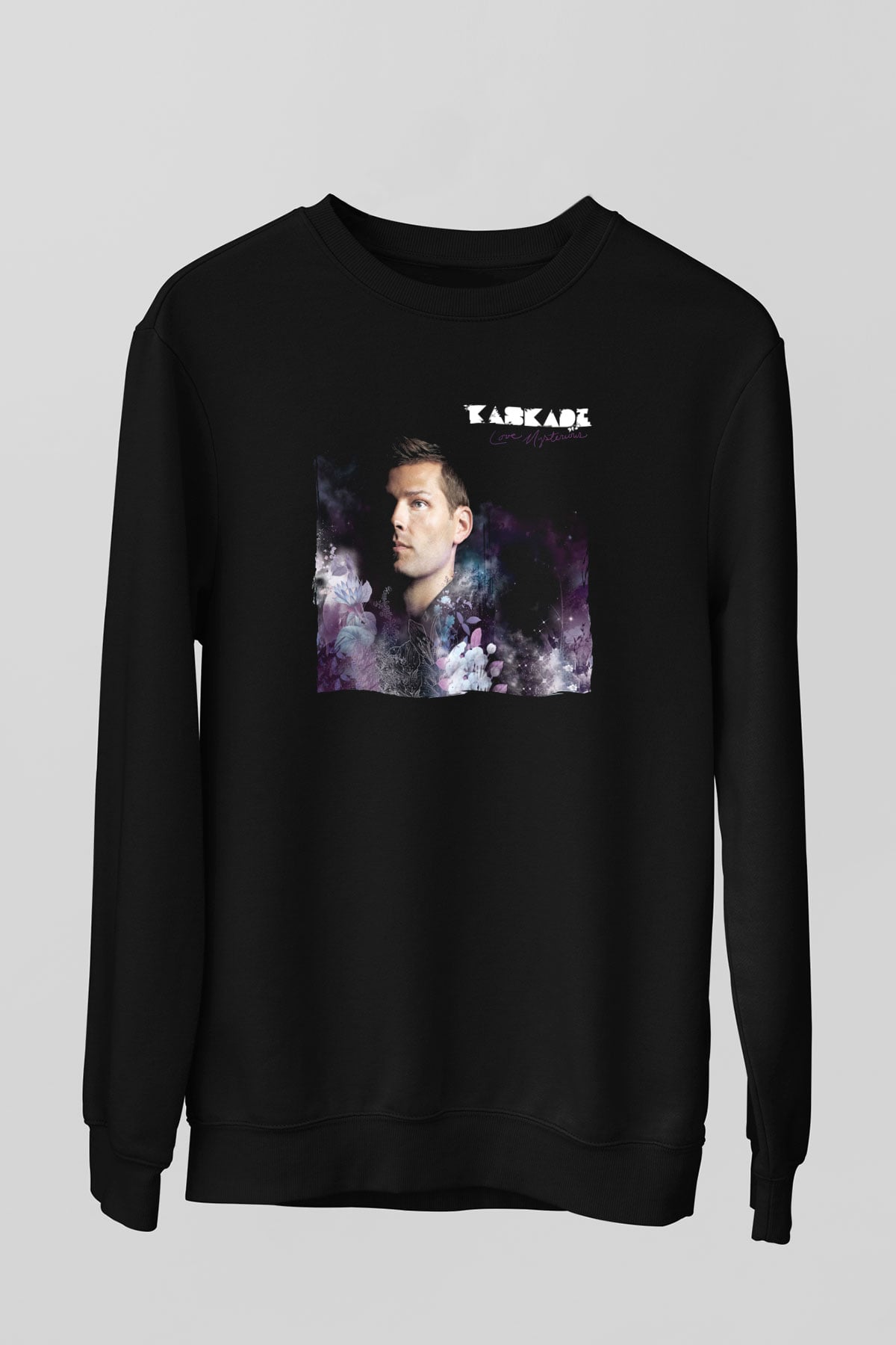 Kaskade Siyah Unisex Sweatshirt