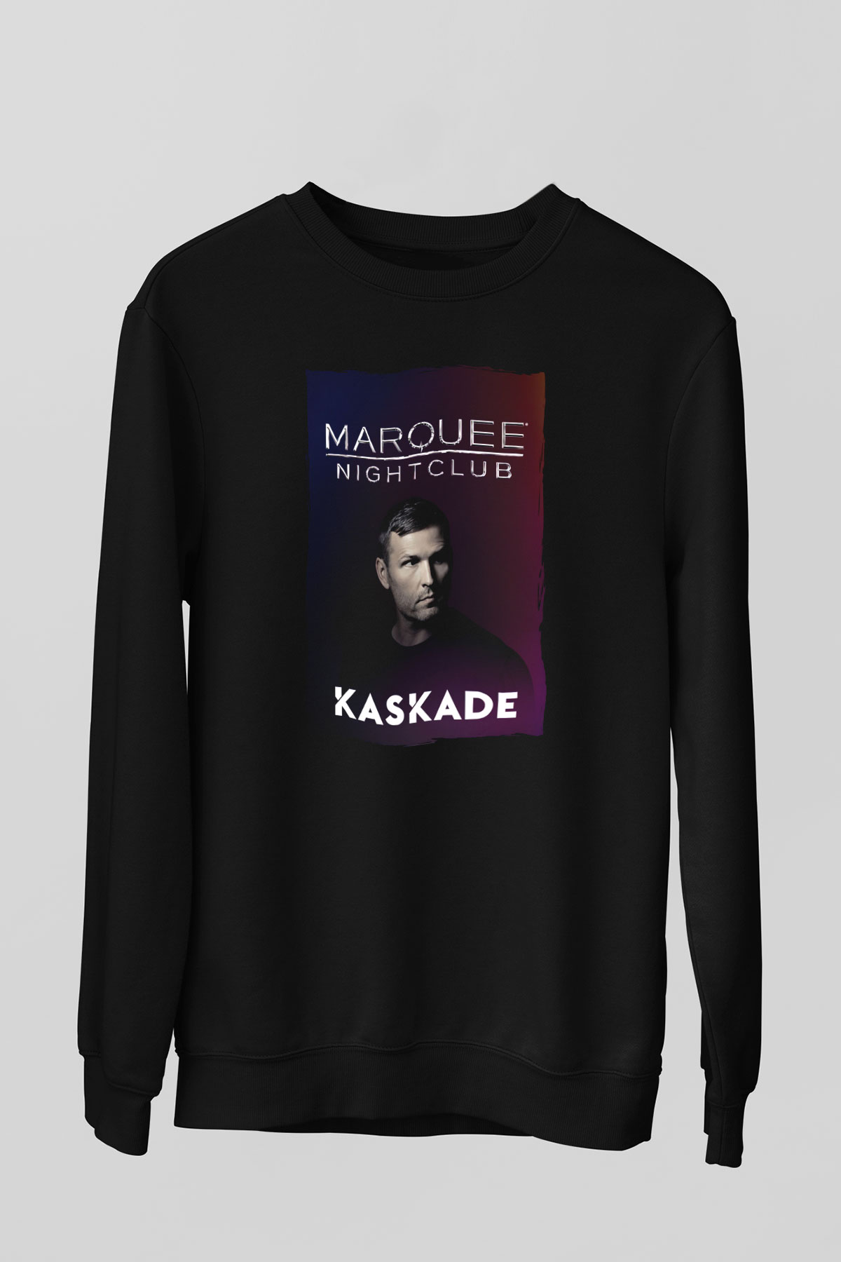 Kaskade Siyah Unisex Sweatshirt