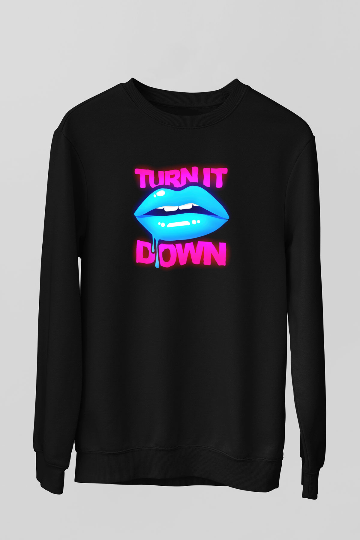 Kaskade Siyah Unisex Sweatshirt