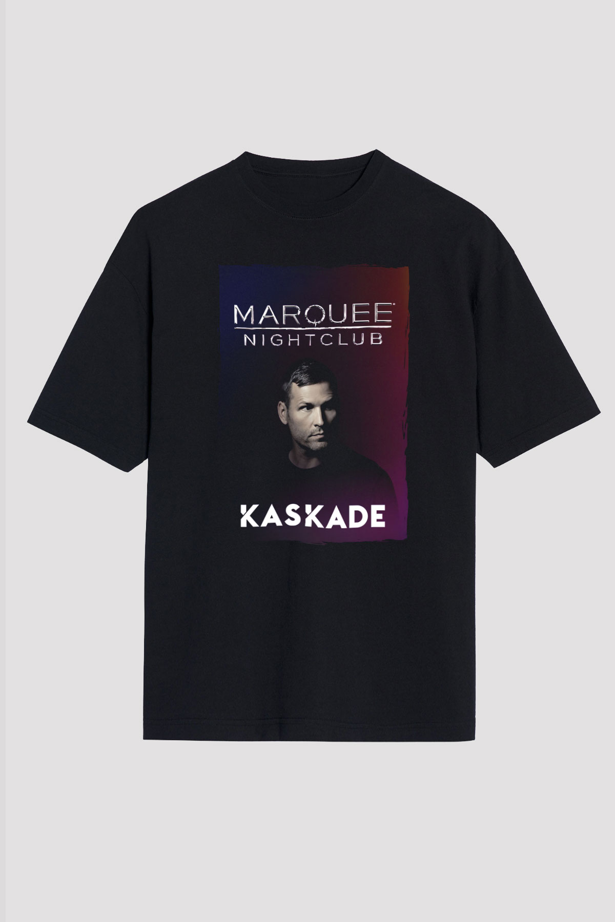 Kaskade Siyah Unisex Tişört T-Shirt - TişörtFabrikası
