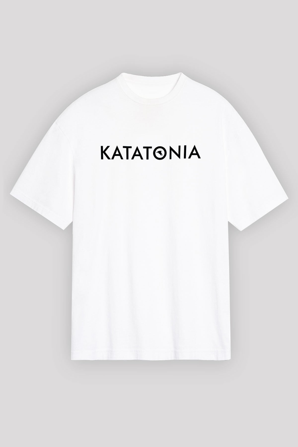 Katatonia Beyaz Unisex Oversize Tişört T-Shirt