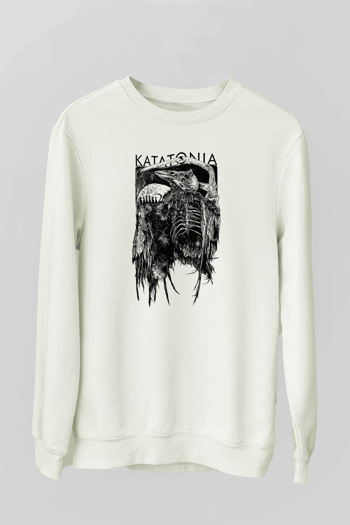 Katatonia Beyaz Unisex Sweatshirt