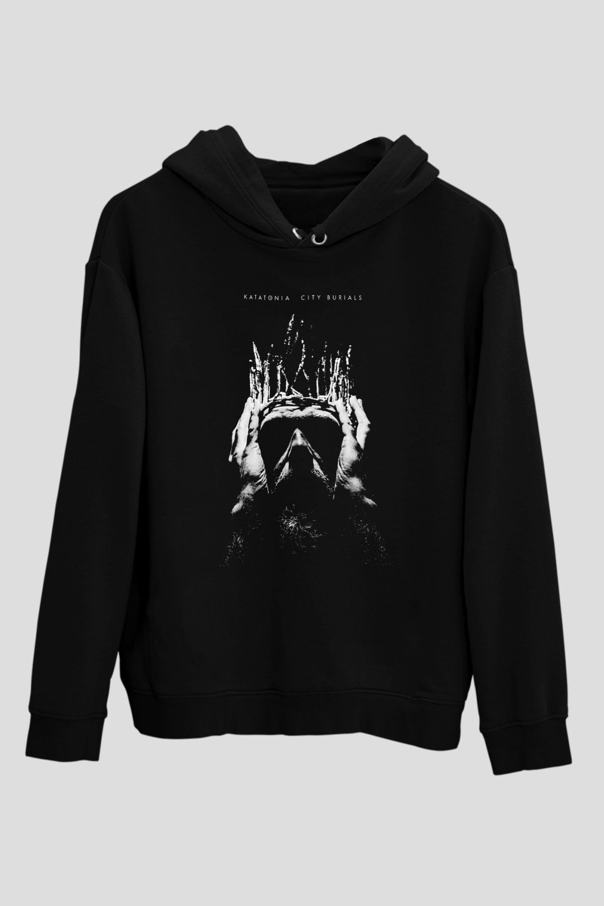 Katatonia Siyah Unisex Kapüşonlu Sweatshirt