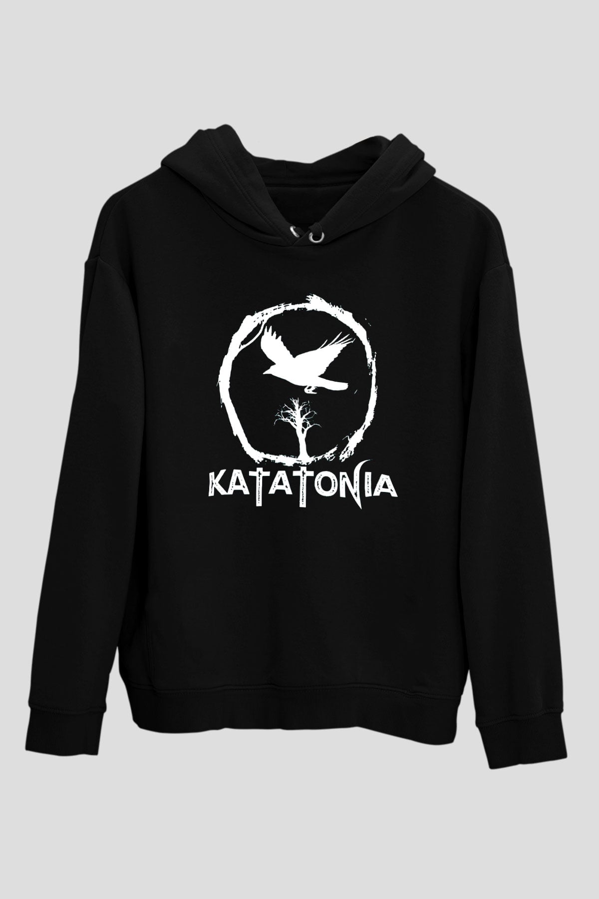 Katatonia Siyah Unisex Kapüşonlu Sweatshirt