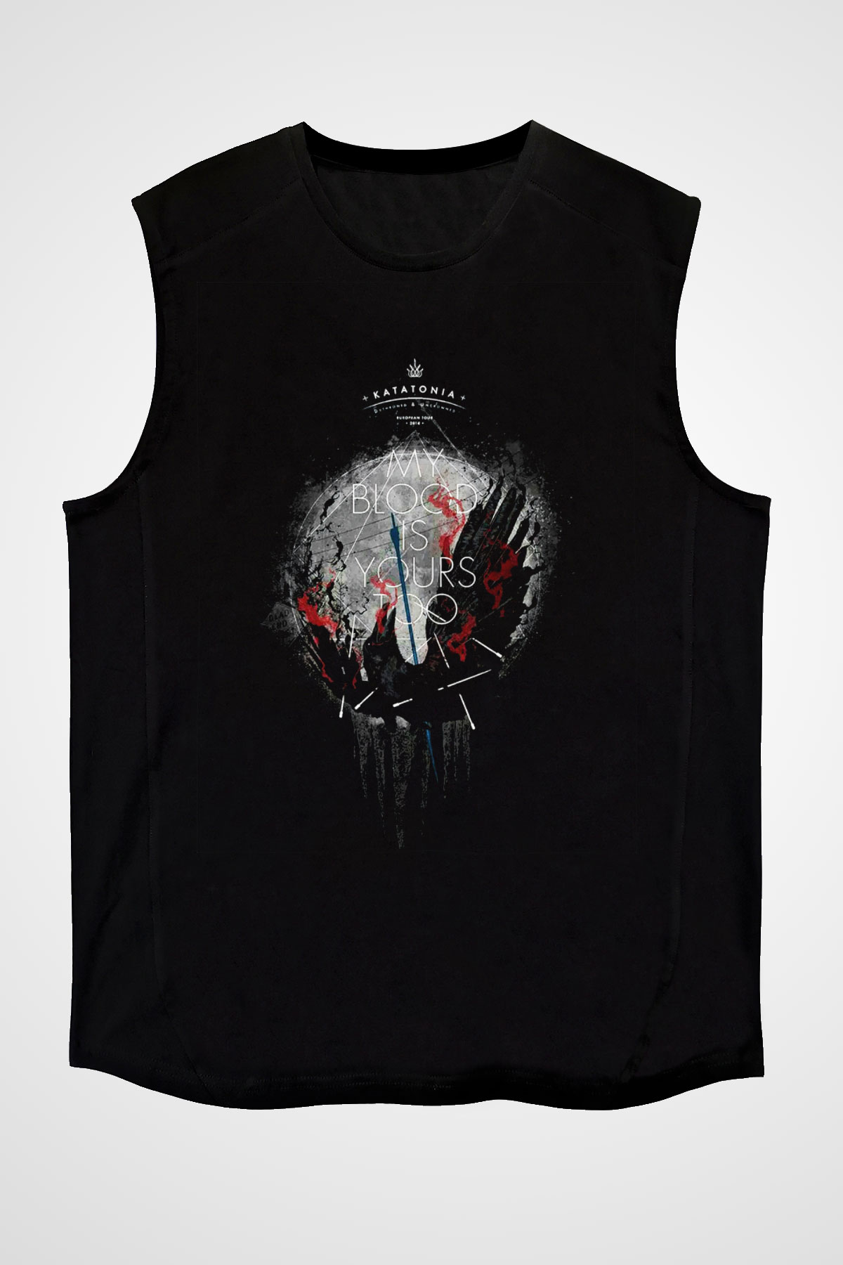 Katatonia Siyah Unisex Kolsuz Tişört
