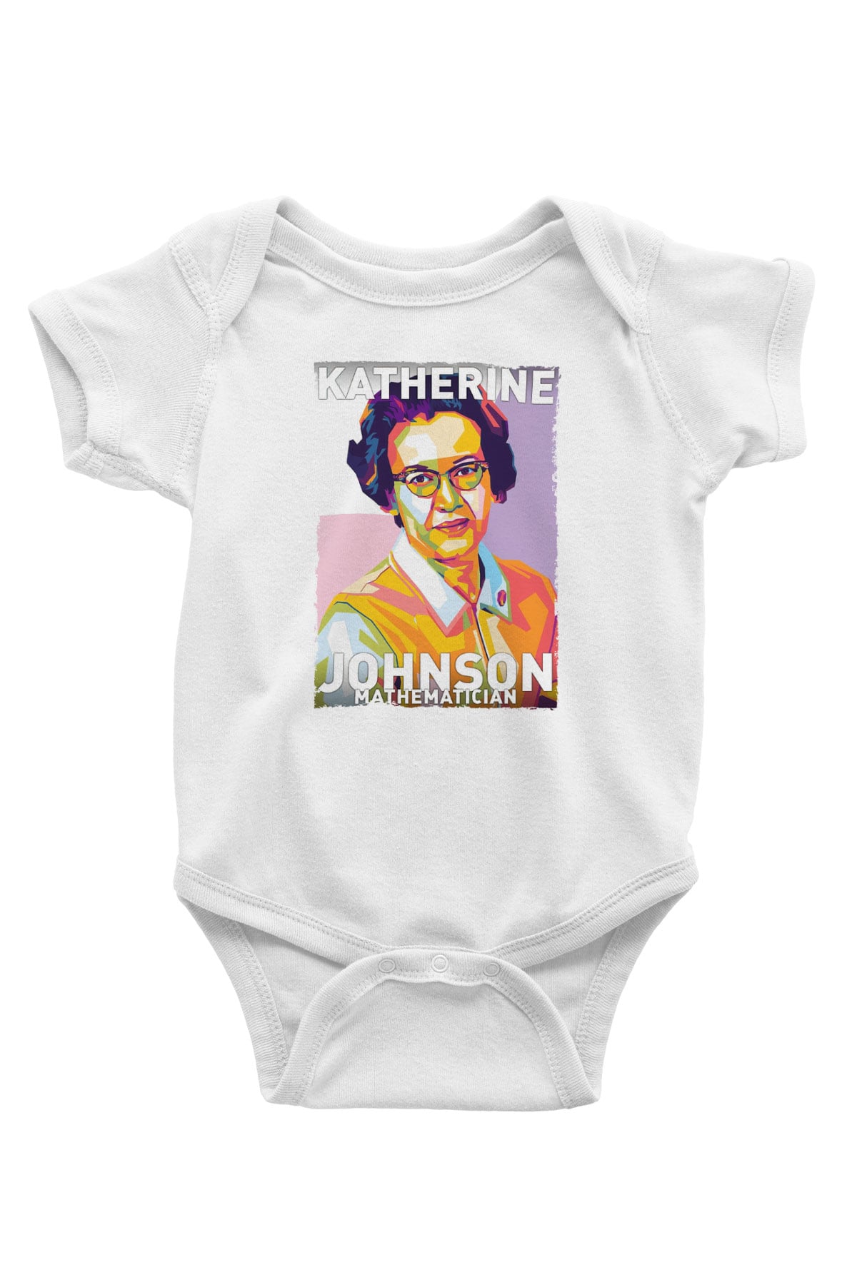 Katherine Johnson Baskılı Beyaz Bebek Body - Zıbın