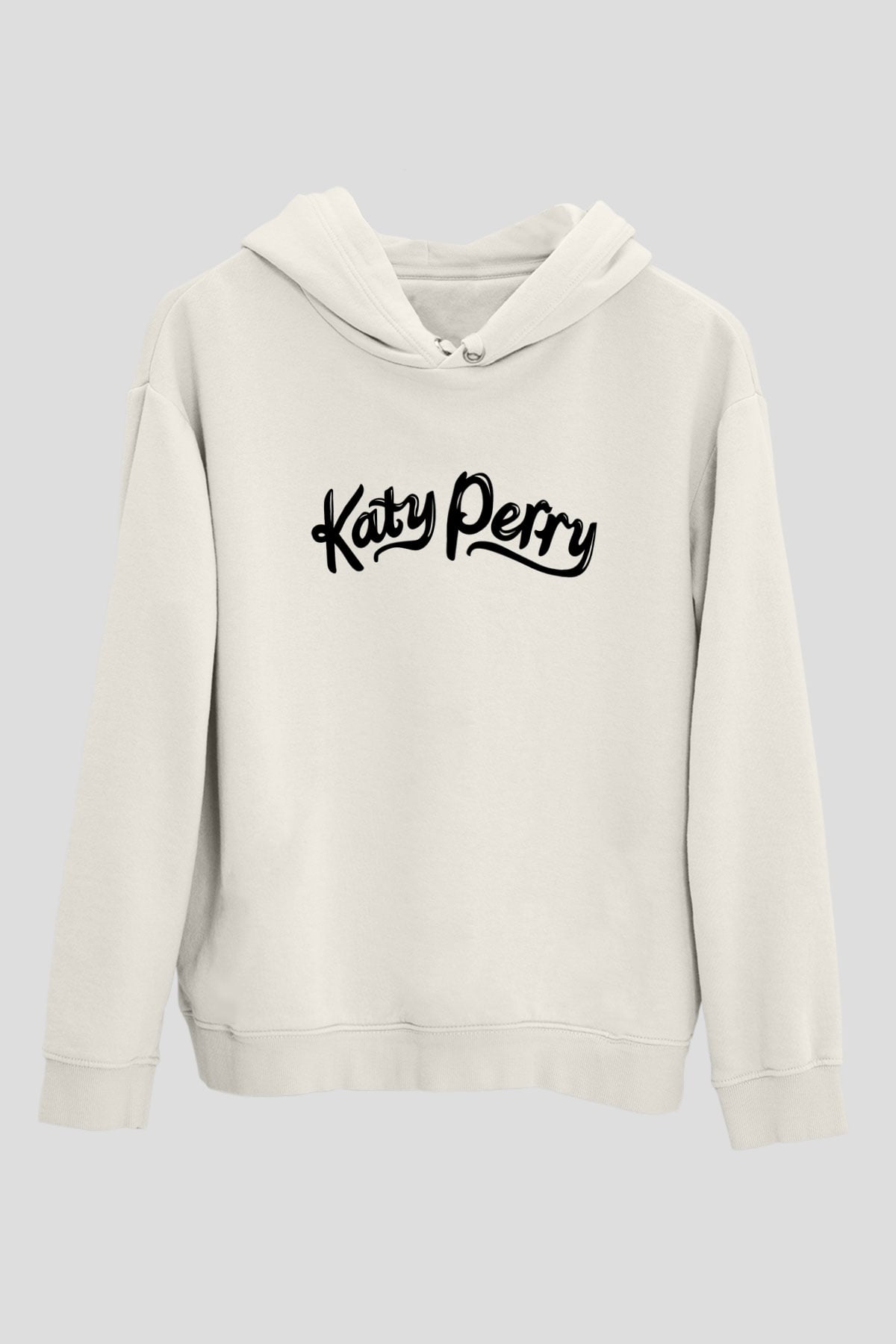Katy Perry Beyaz Unisex Kapşonlu Sweatshirt