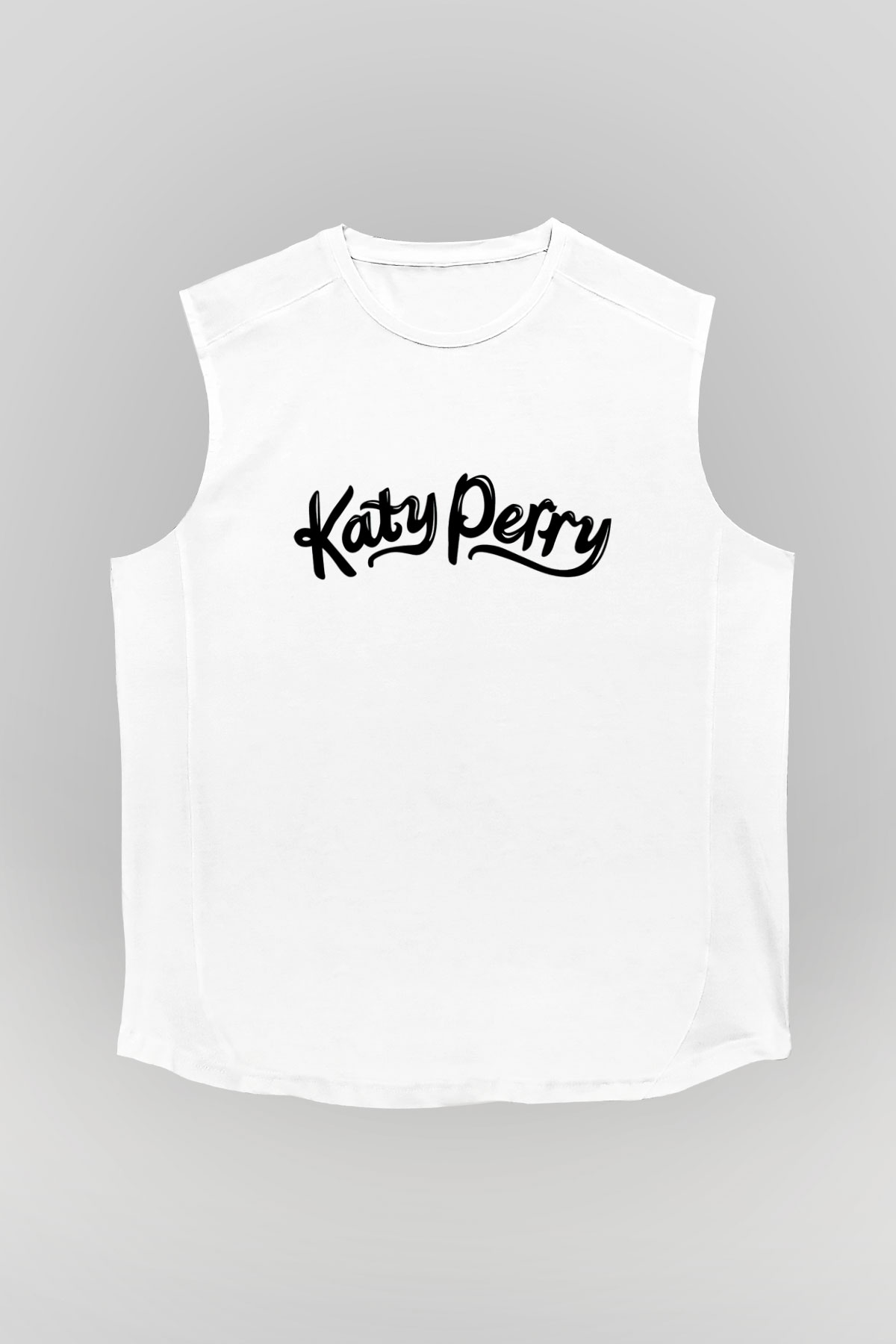 Katy Perry Beyaz Unisex Kolsuz Tişört