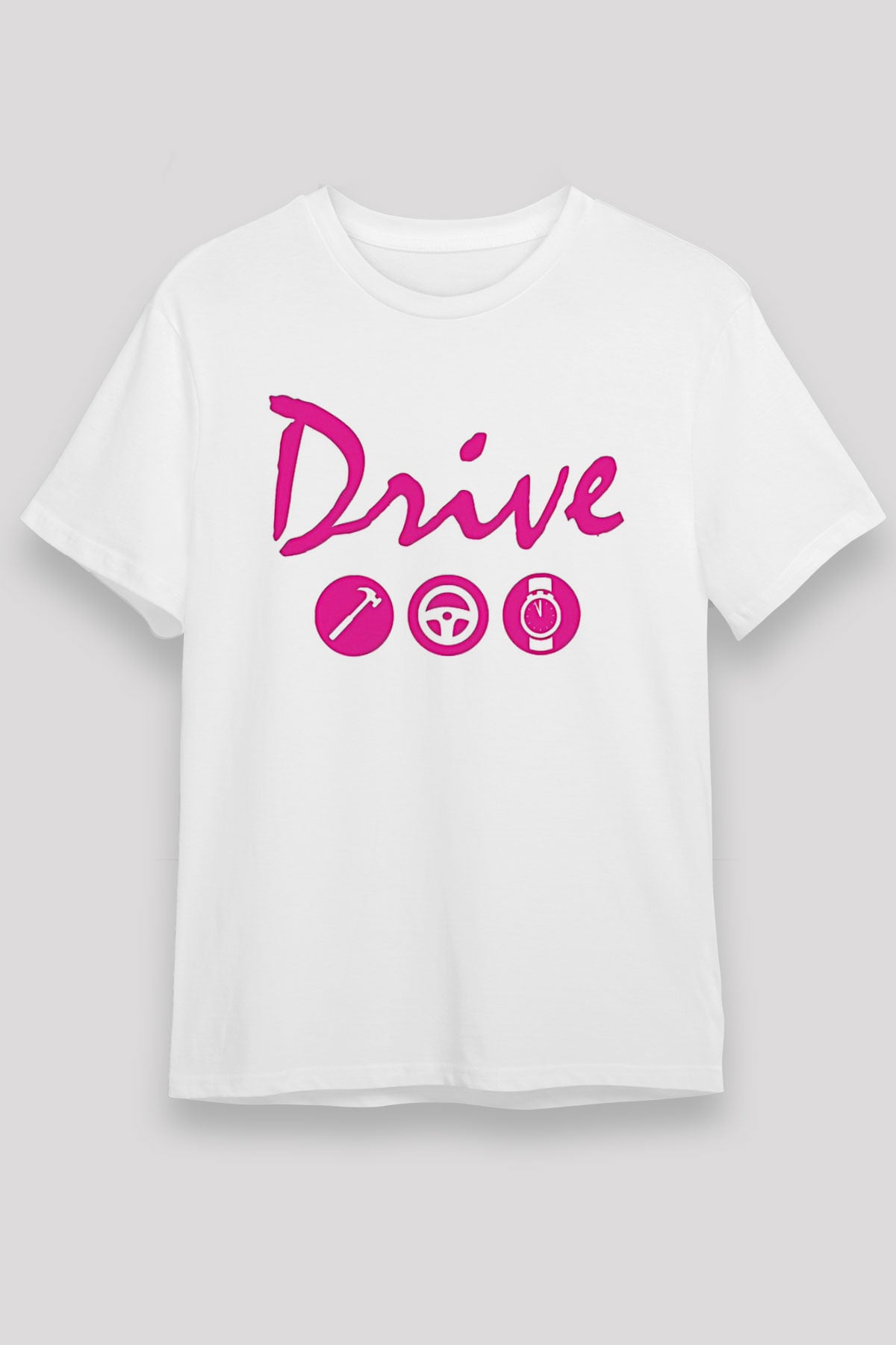 Kavinsky Unisex Baskılı Beyaz Tişört - Tshirt