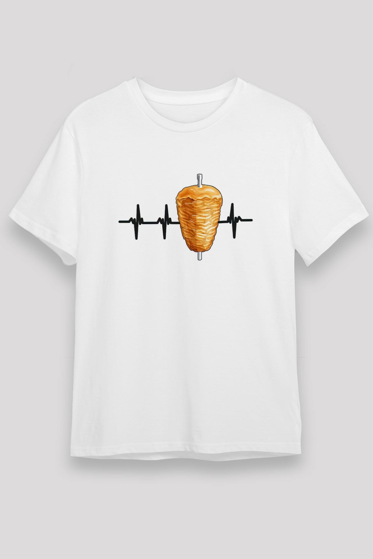 Kebapçı Beyaz Unisex Tişört T-Shirt - TişörtFabrikası