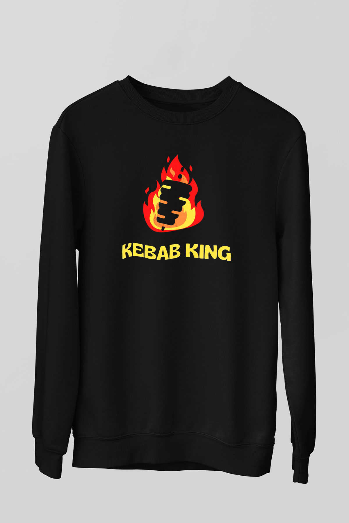 Kebapçı Siyah Unisex Sweatshirt