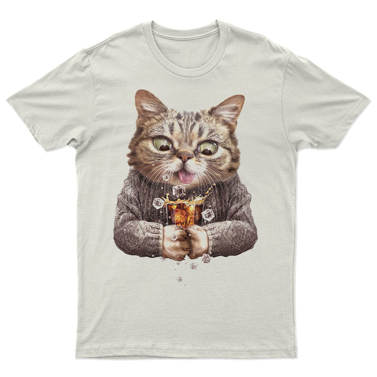 Kedi Baskılı Tasarım Tişört TSRT473