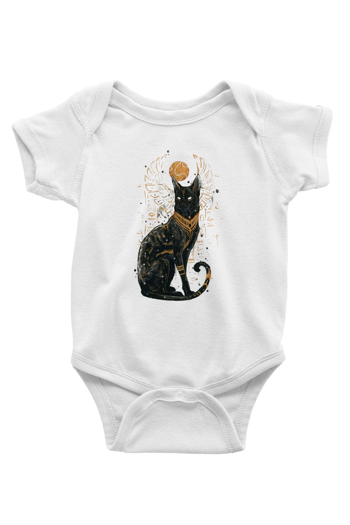 Kedi Beyaz Bebek Body - Zıbın