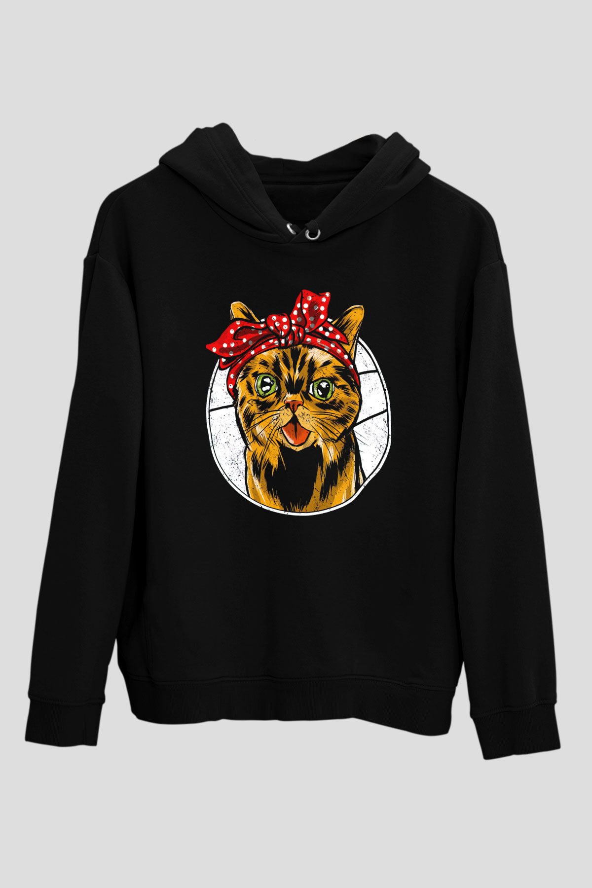 KedicikSiyah  Unisex Hoodie
