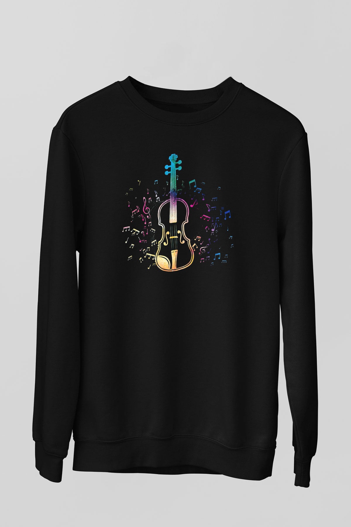 Kemancı Siyah Unisex Sweatshirt