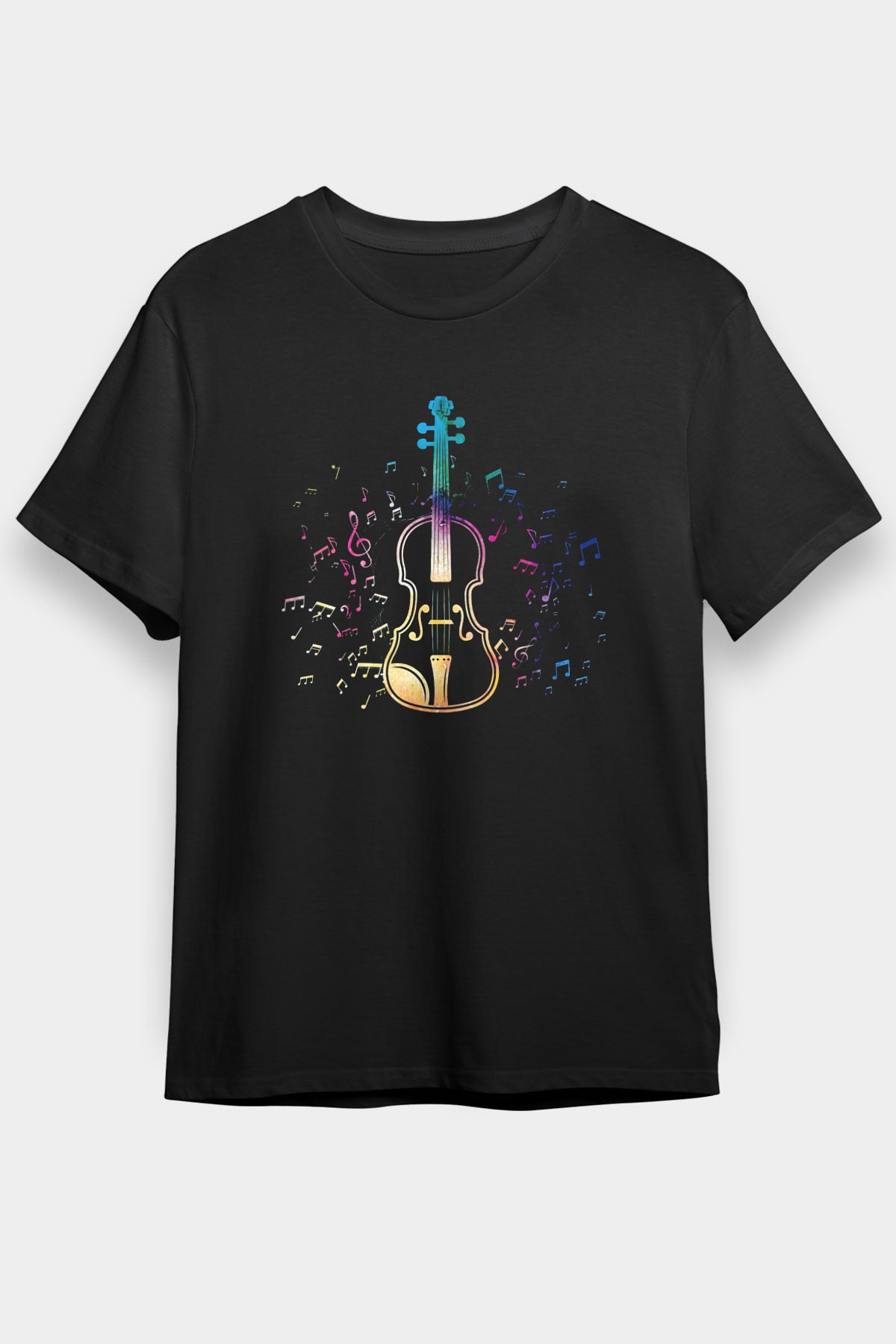 Kemancı Siyah Unisex Tişört T-Shirt - TişörtFabrikası