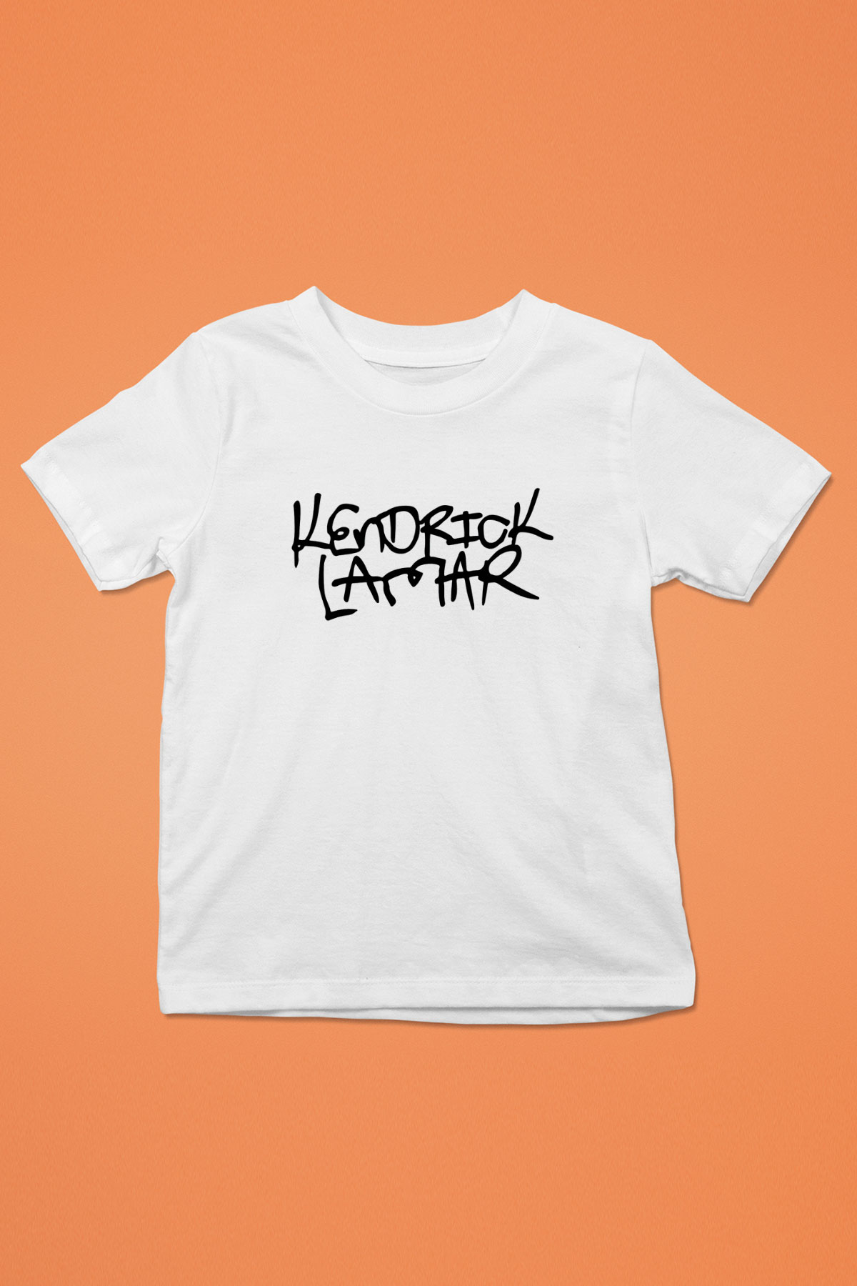 Kendrick Lamar Baskılı Beyaz Unisex Çocuk Tişört