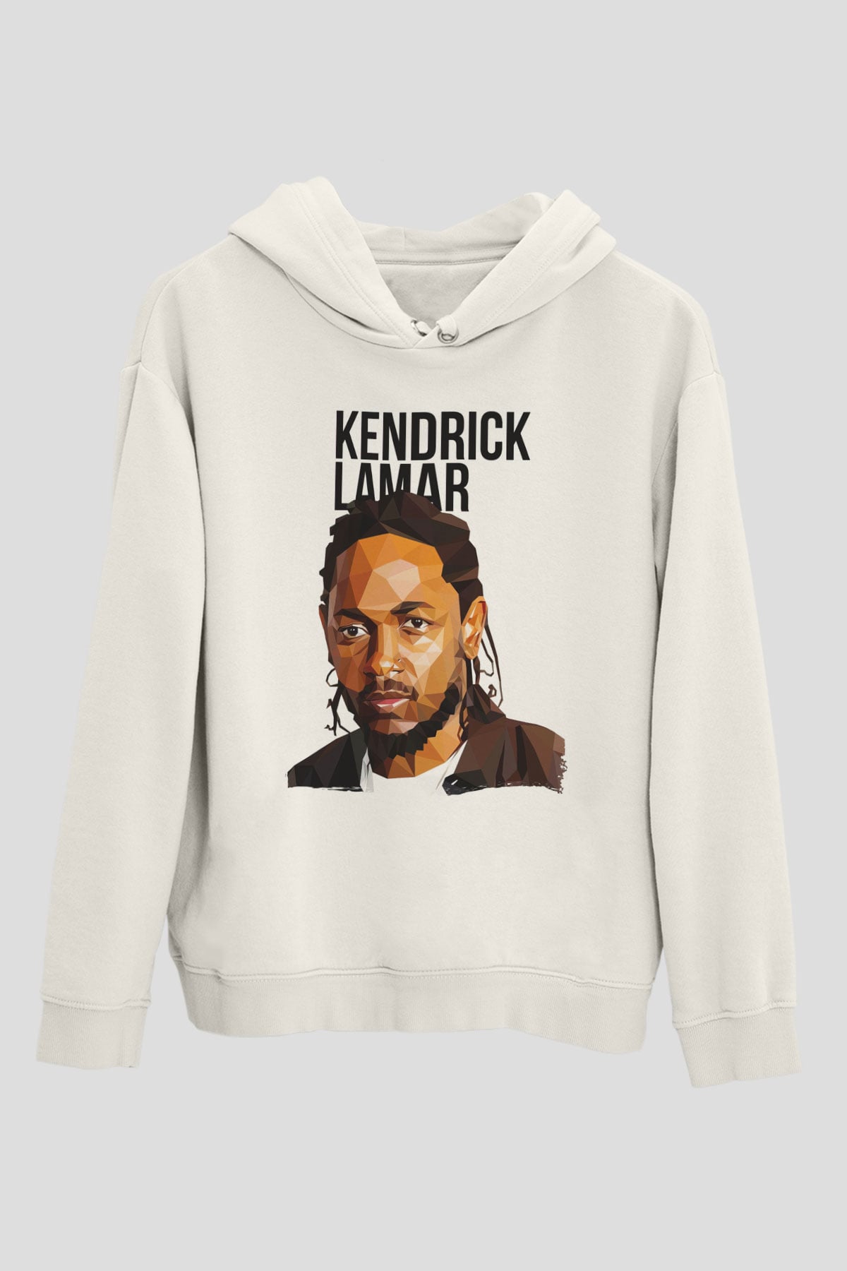Kendrick Lamar Beyaz Unisex Kapüşonlu Sweatshirt