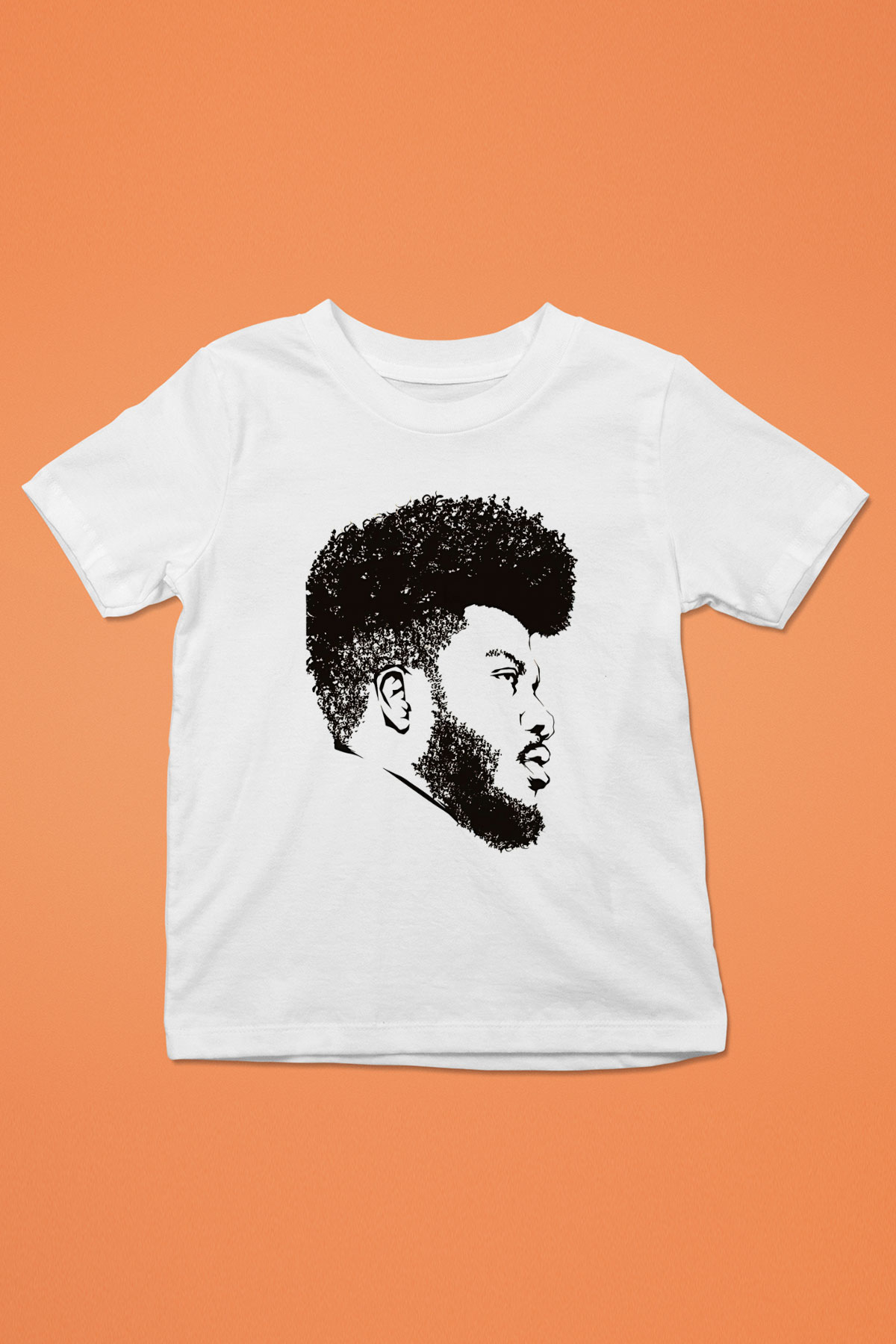 Khalid Baskılı Beyaz Unisex Beyaz Çocuk Tişört - Tshirt