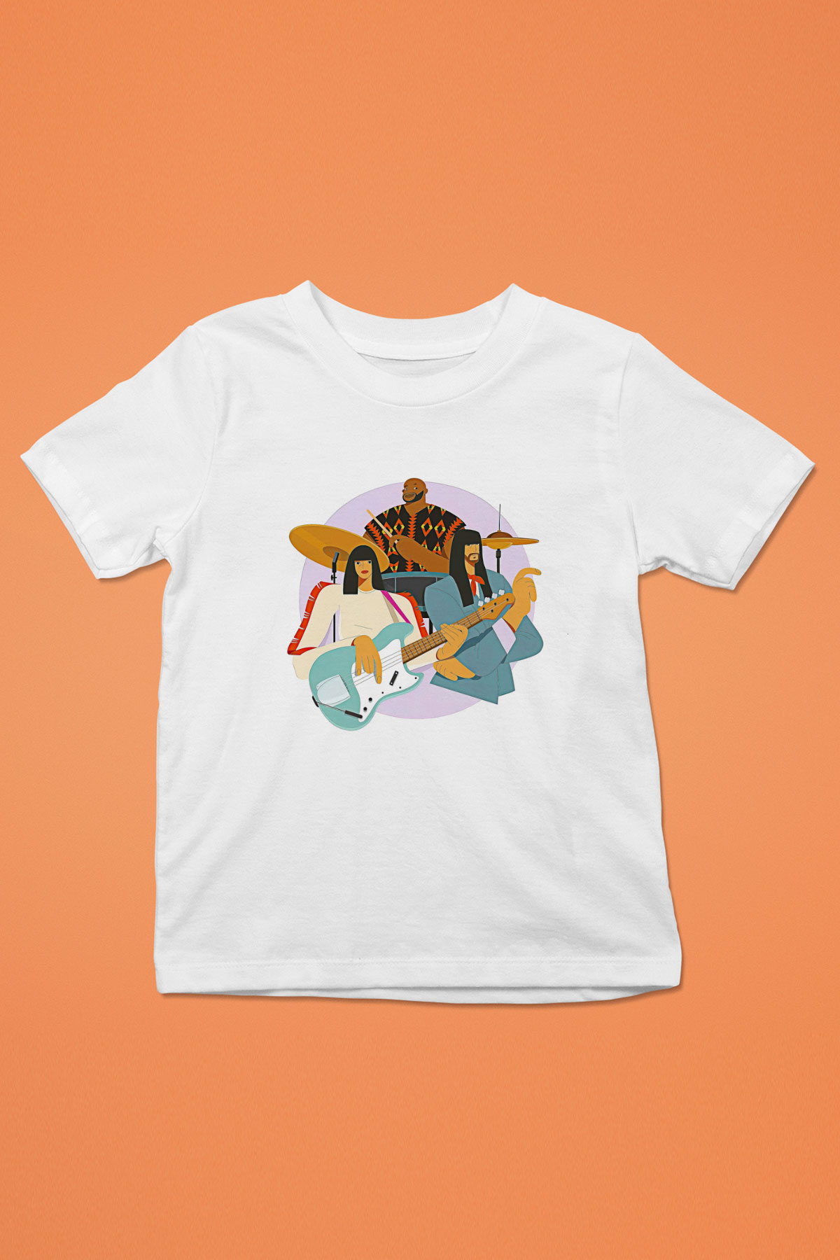 Khruanybin Baskılı Beyaz Unisex Beyaz Çocuk Tişört - Tshirt