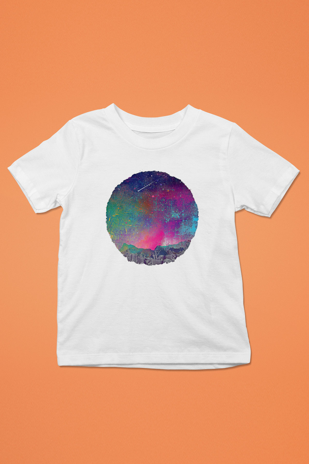 Khruanybin Baskılı Beyaz Unisex Beyaz Çocuk Tişört - Tshirt