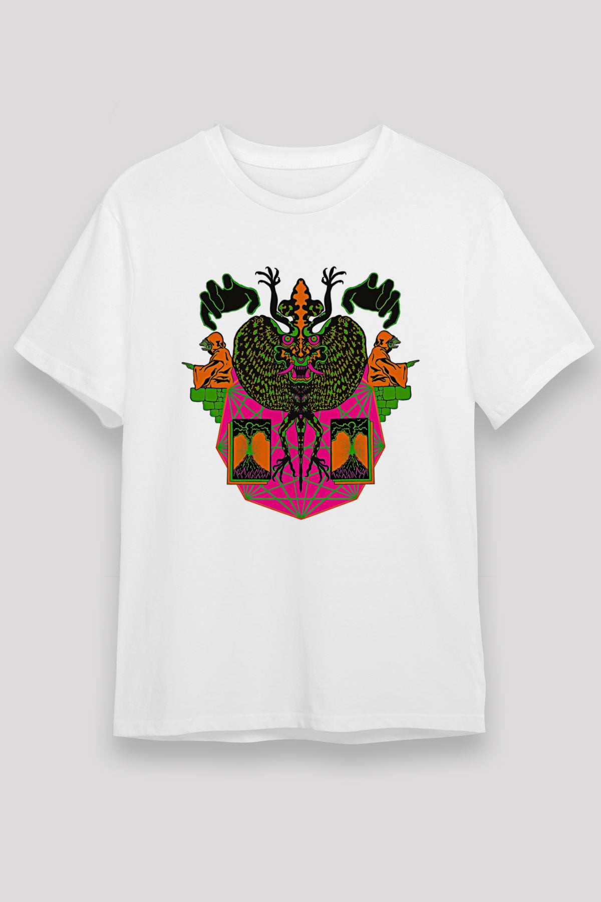 Khruanybin Baskılı Unisex Beyaz Tişört - Tshirt