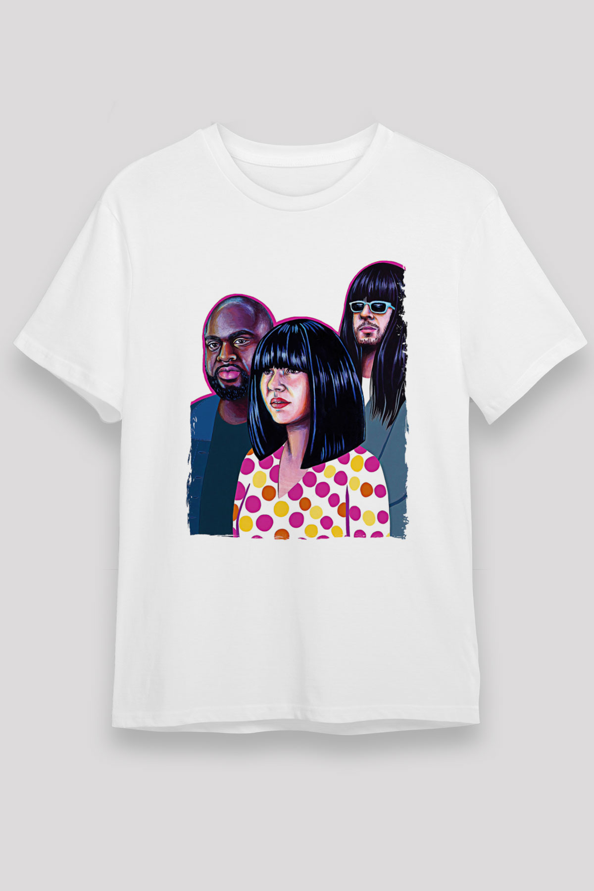 Khruanybin Baskılı Unisex Beyaz Tişört - Tshirt