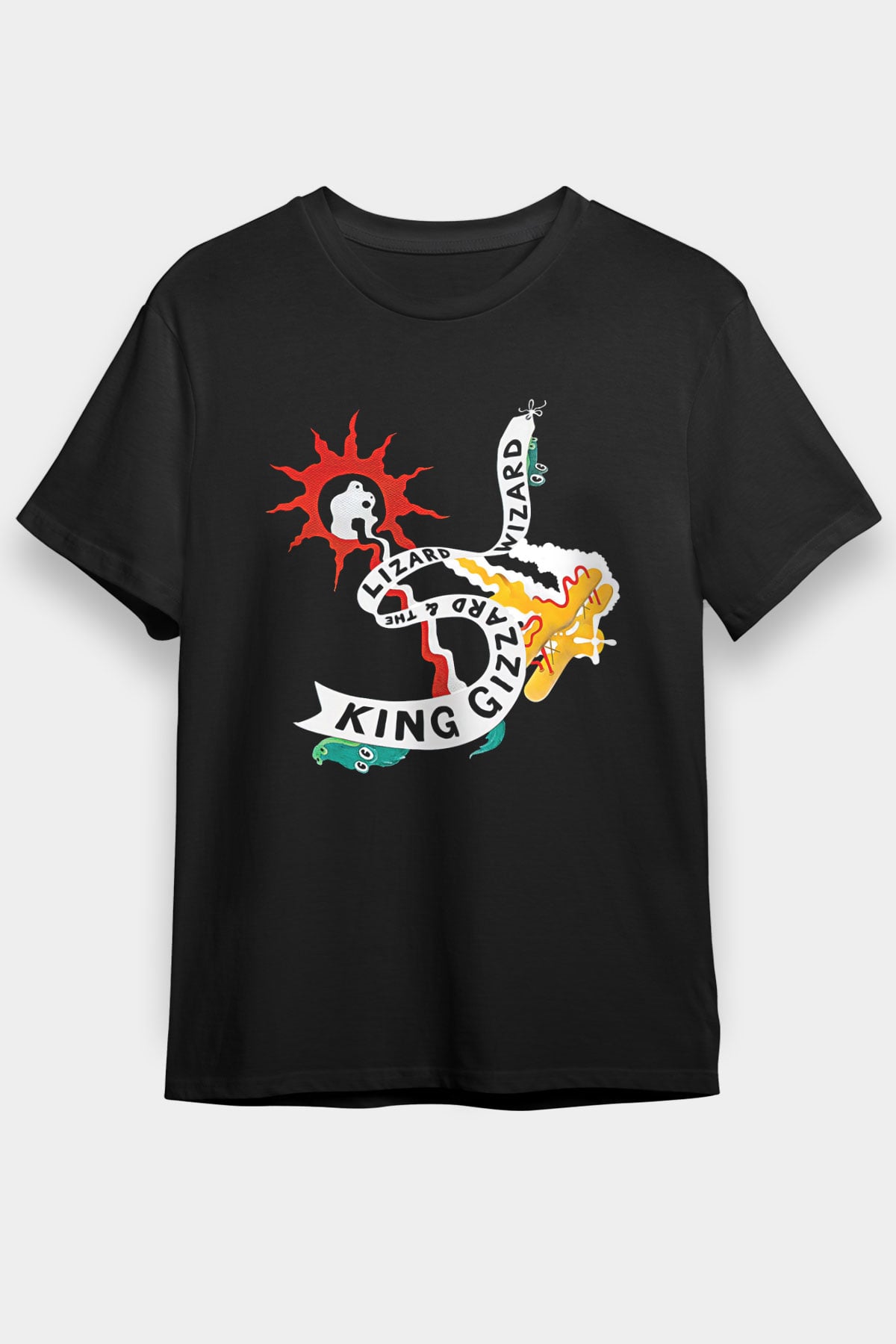 Khruanybin Baskılı Unisex Siyah Tişört - Tshirt