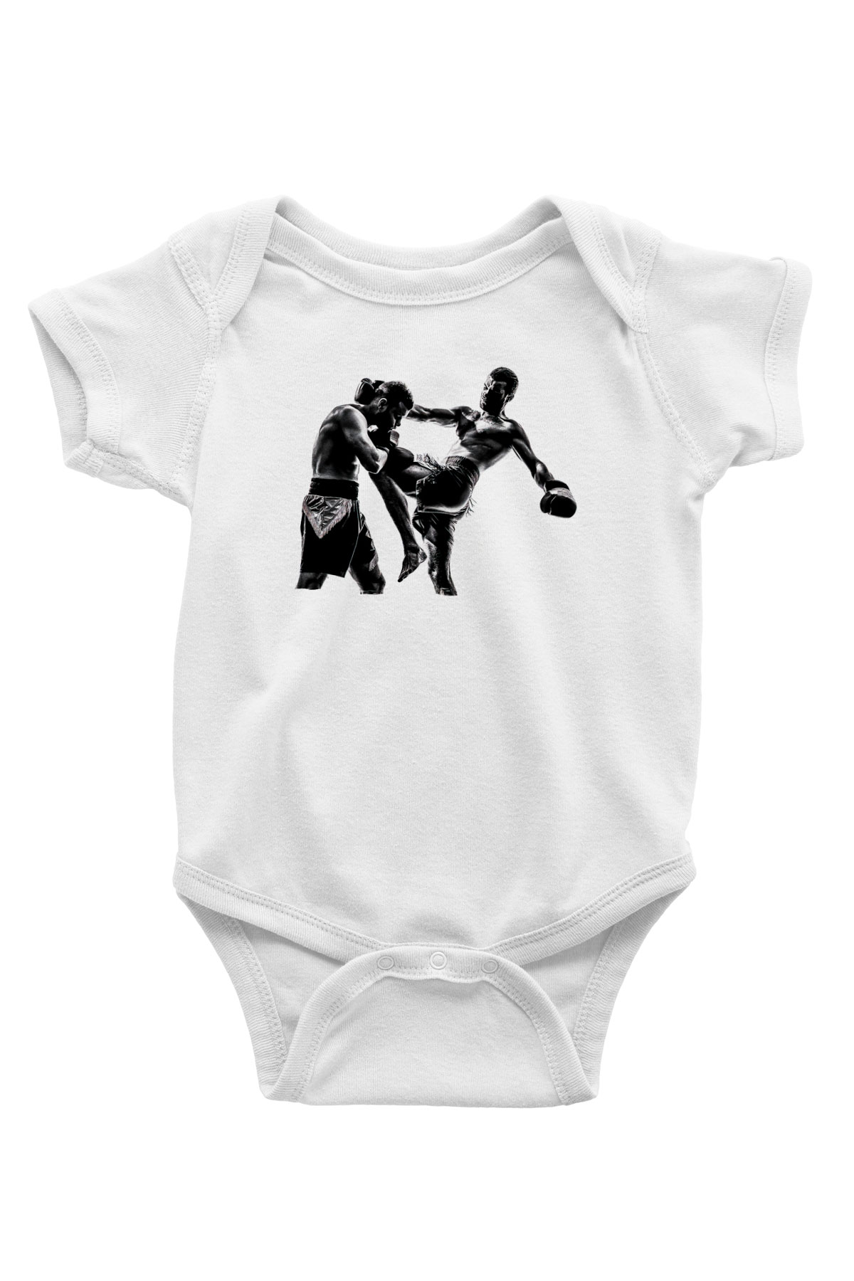 Kick boks Beyaz Bebek Body - Zıbın