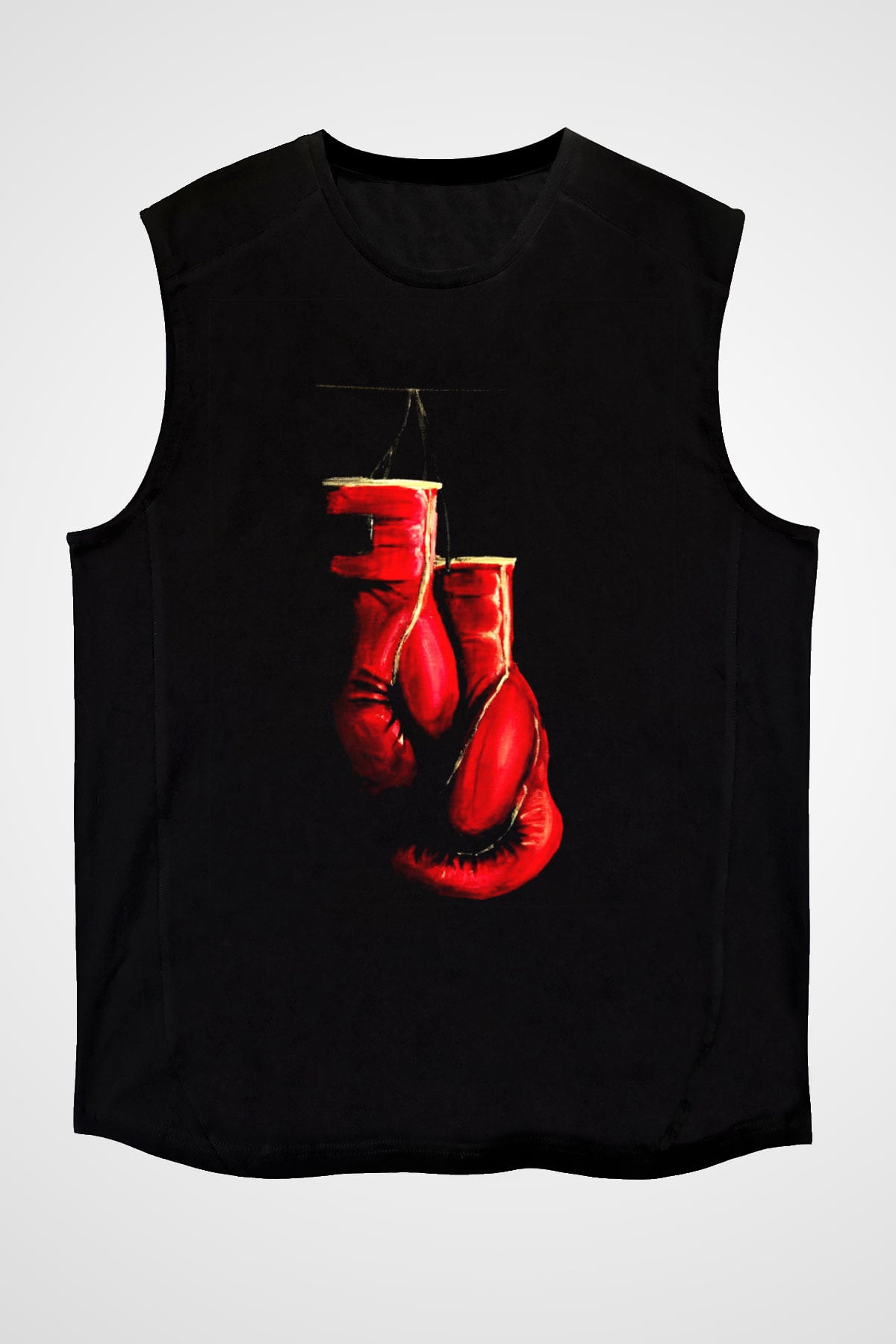 Kick boks Siyah Unisex Kolsuz Tişört