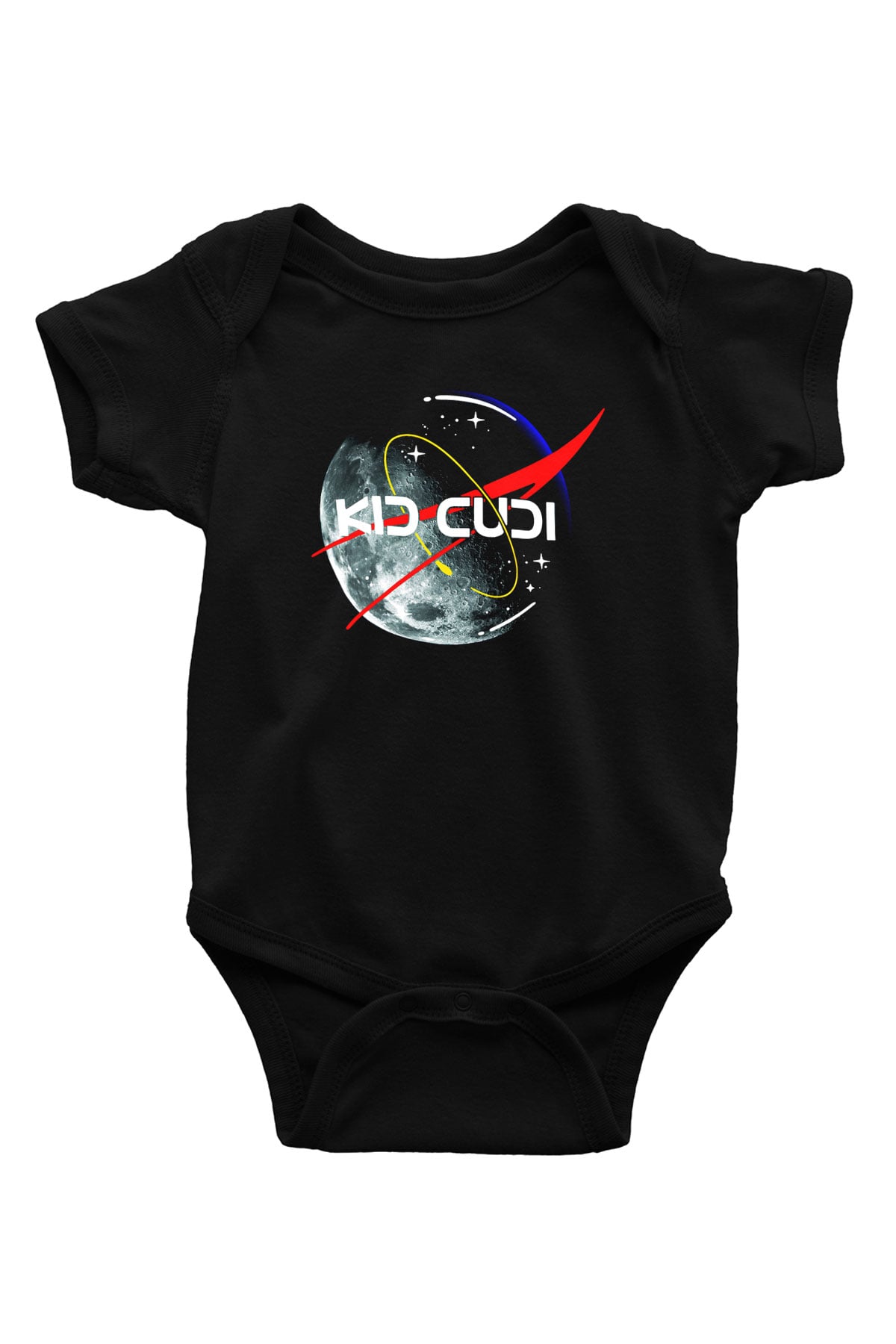 Kid Cudi Baskılı Siyah Bebek Body - Zıbın