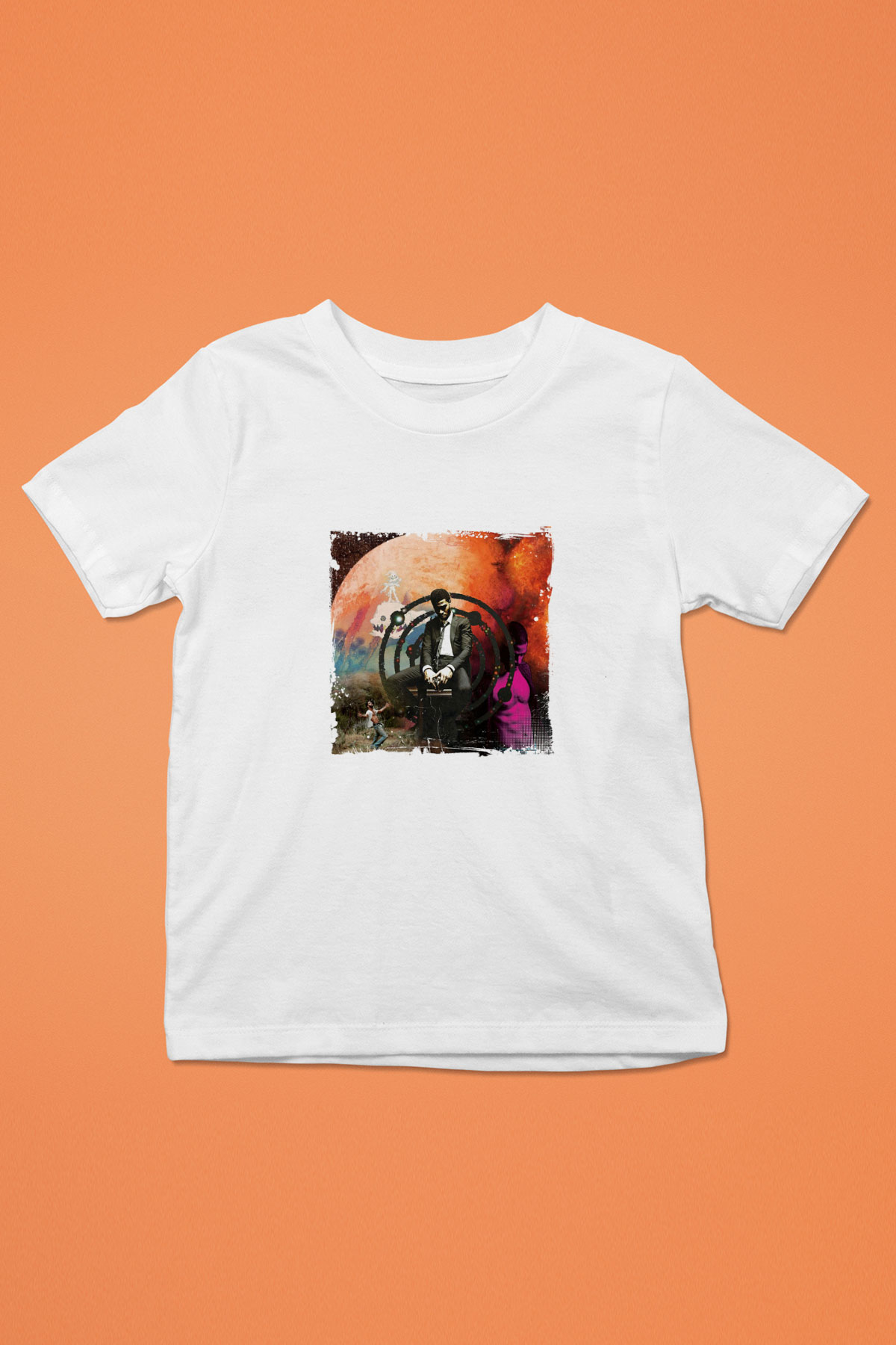 Kid Cudi Baskılı Unisex Beyaz Çocuk Tişört