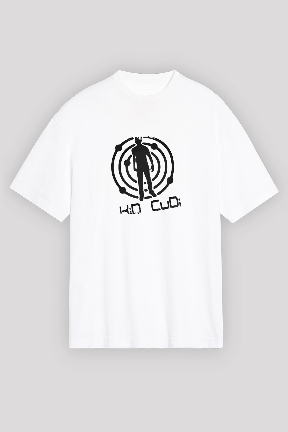 Kid Cudi Baskılı Unisex Beyaz Tişört