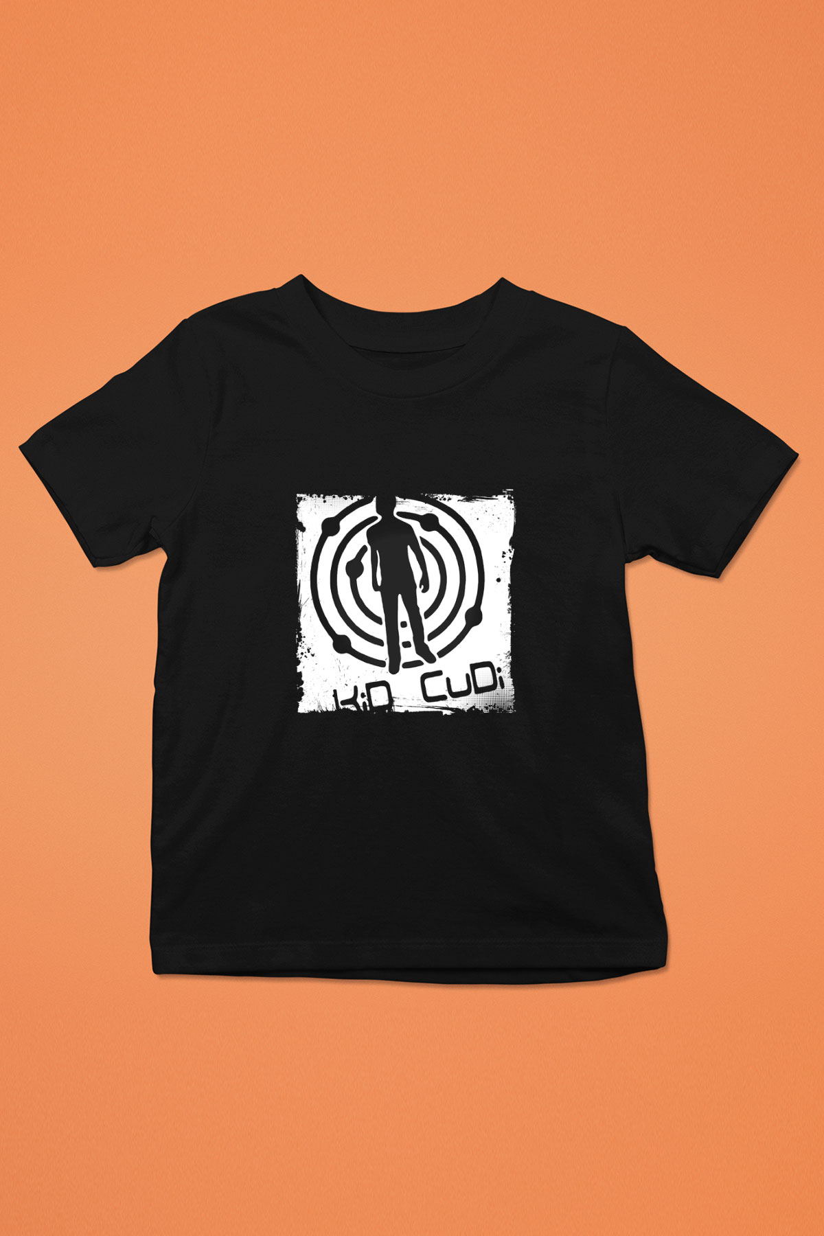 Kid Cudi Baskılı Unisex Siyah Çocuk Tişört