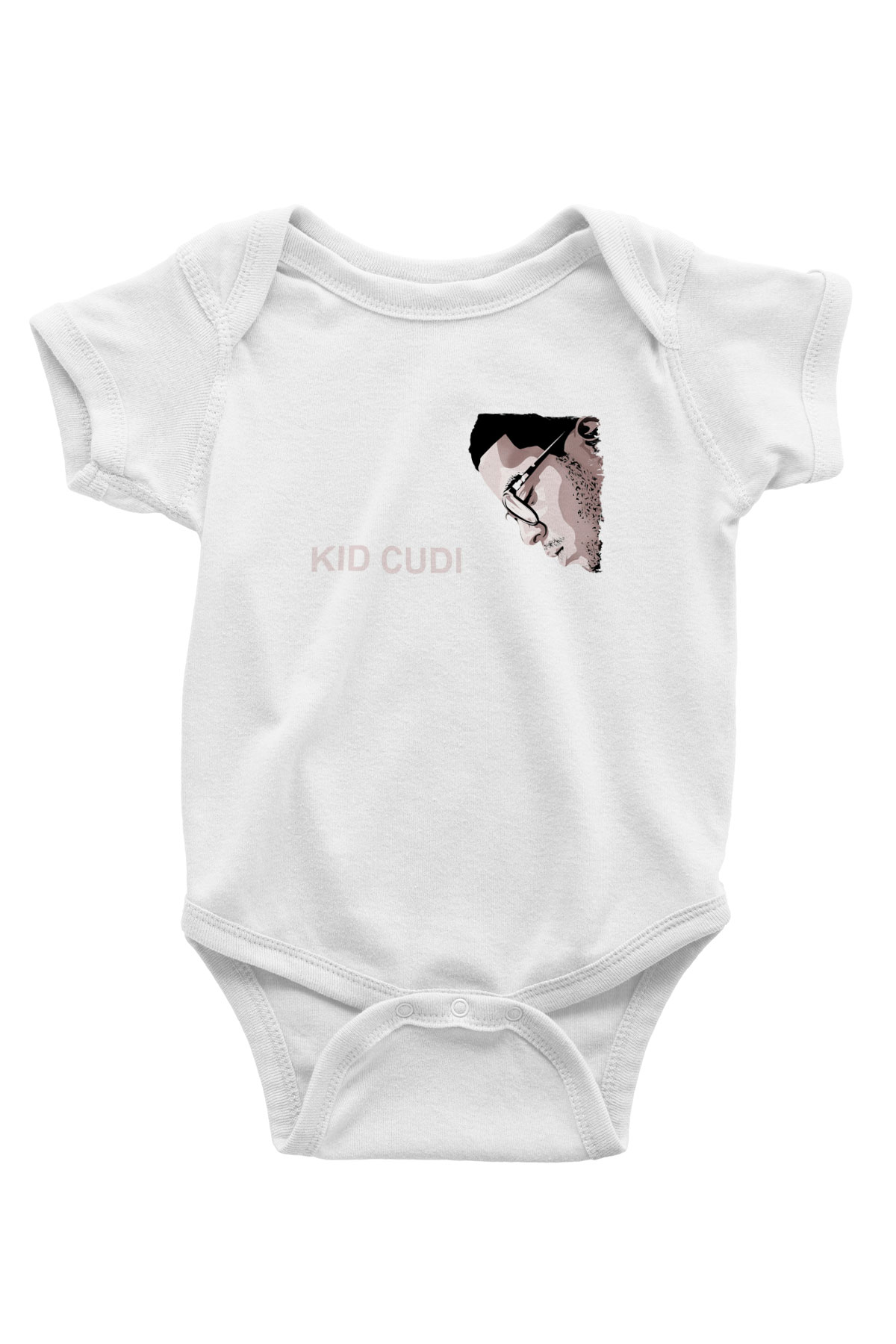 Kid Cudi Beyaz Bebek Body - Zıbın