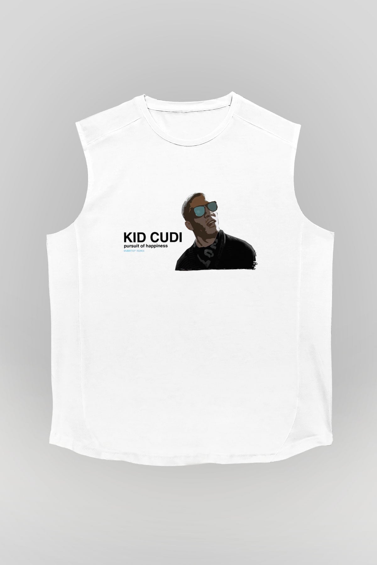 Kid Cudi Beyaz Unisex Kolsuz Tişört
