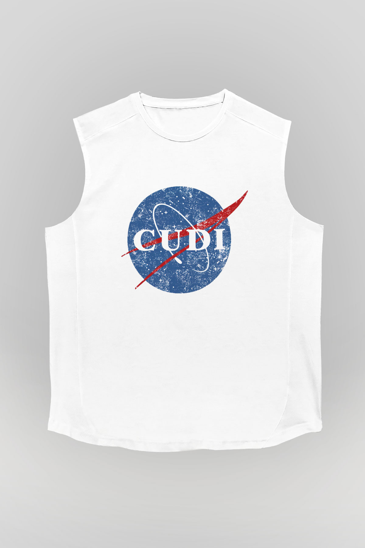 Kid Cudi Beyaz Unisex Kolsuz Tişört