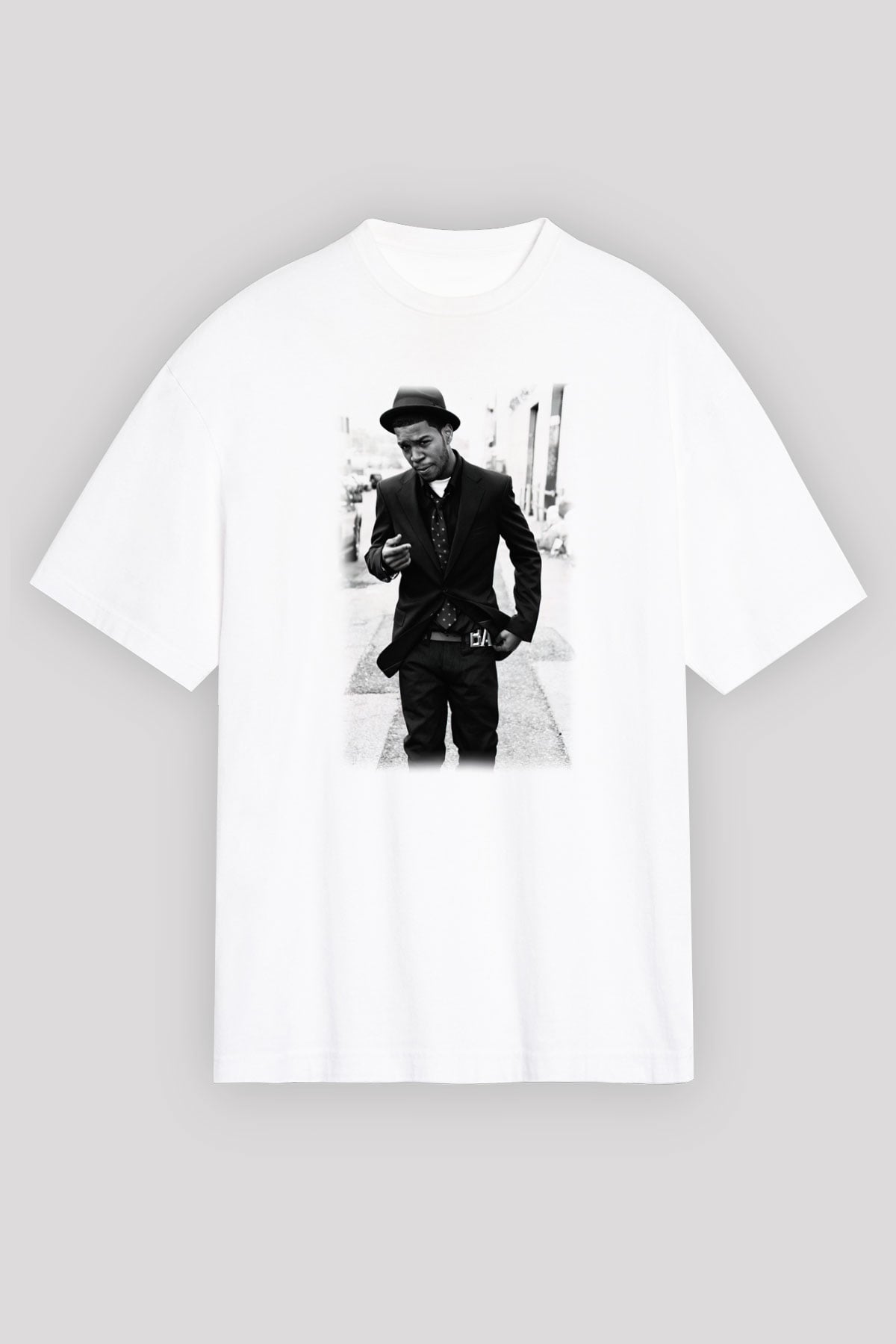 Kid Cudi Beyaz Unisex Oversize Tişört T-Shirt