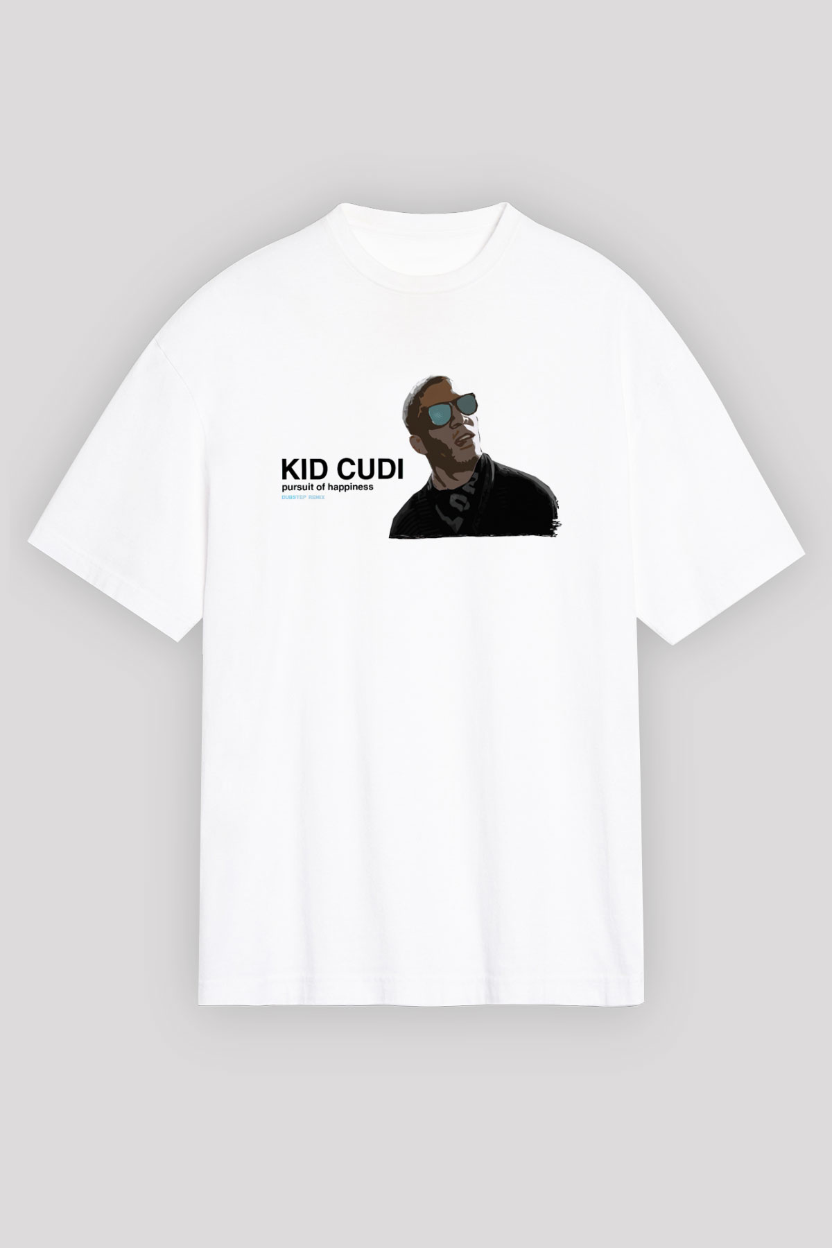 Kid Cudi Beyaz Unisex Tişört T-Shirt - TişörtFabrikası