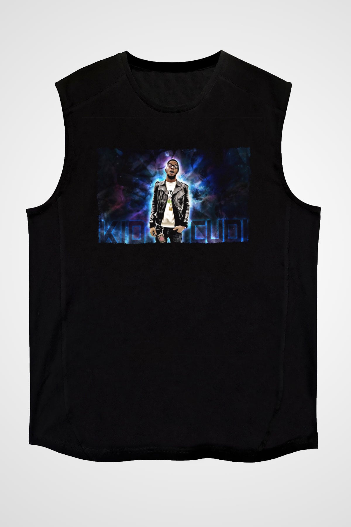 Kid Cudi Siyah Unisex Kolsuz Tişört