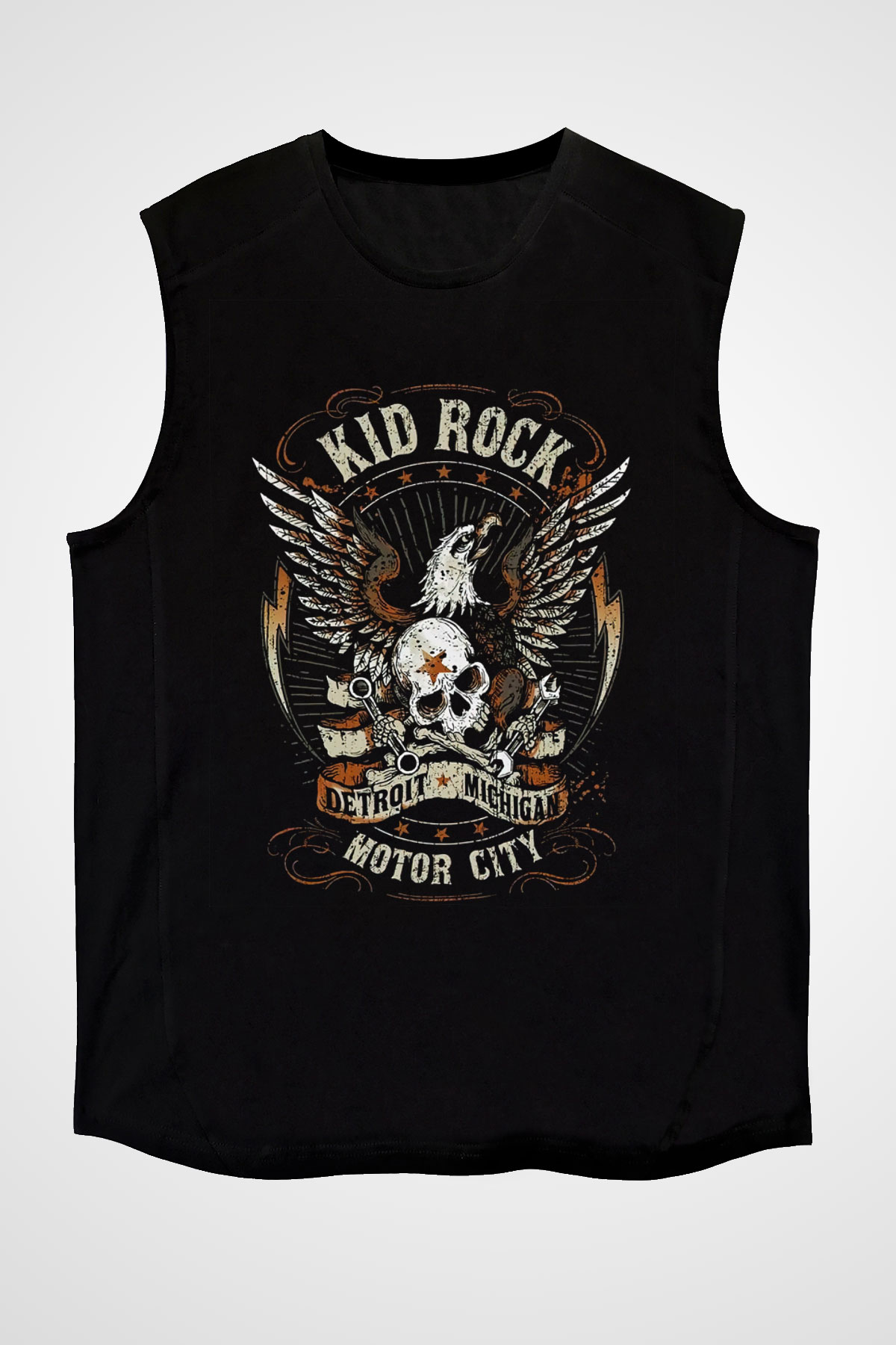 Kid Rock Siyah Unisex Kolsuz Tişört