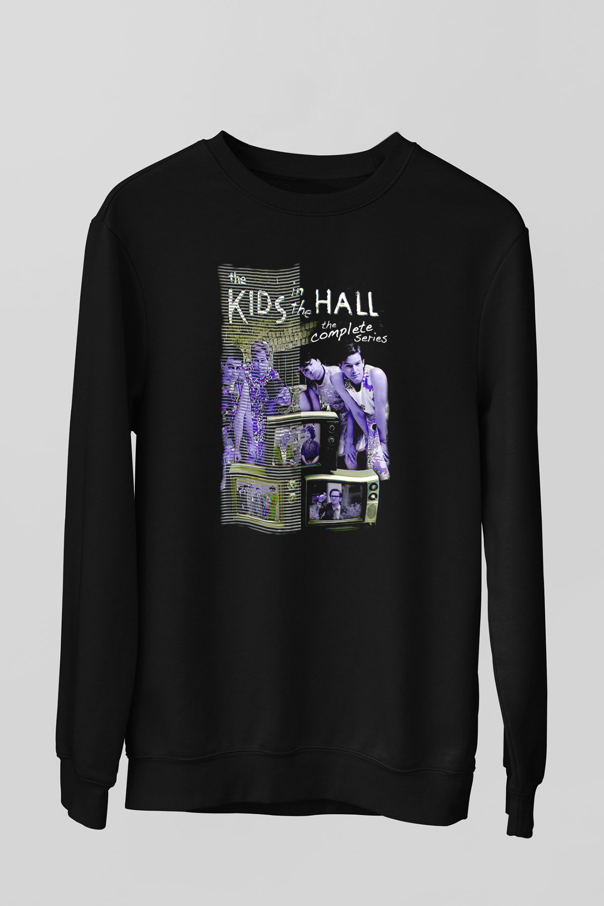 Kids in the Hall Siyah Unisex Sweatshirt