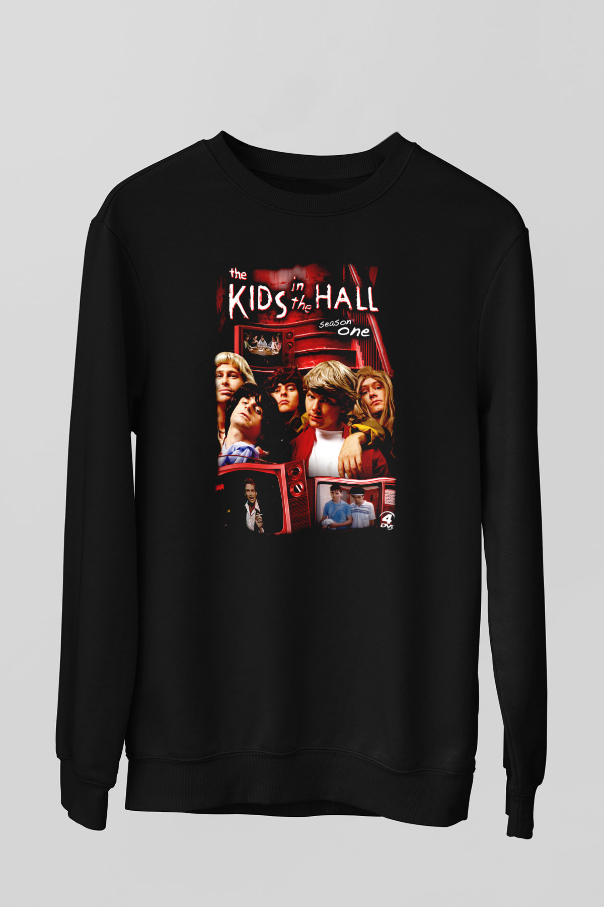 Kids in the Hall Siyah Unisex Sweatshirt