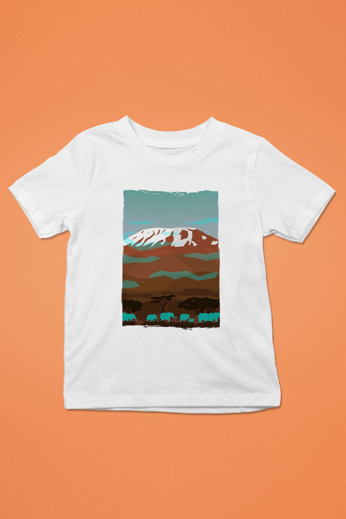 Kilimanjaro Beyaz Unisex Çocuk Tişört