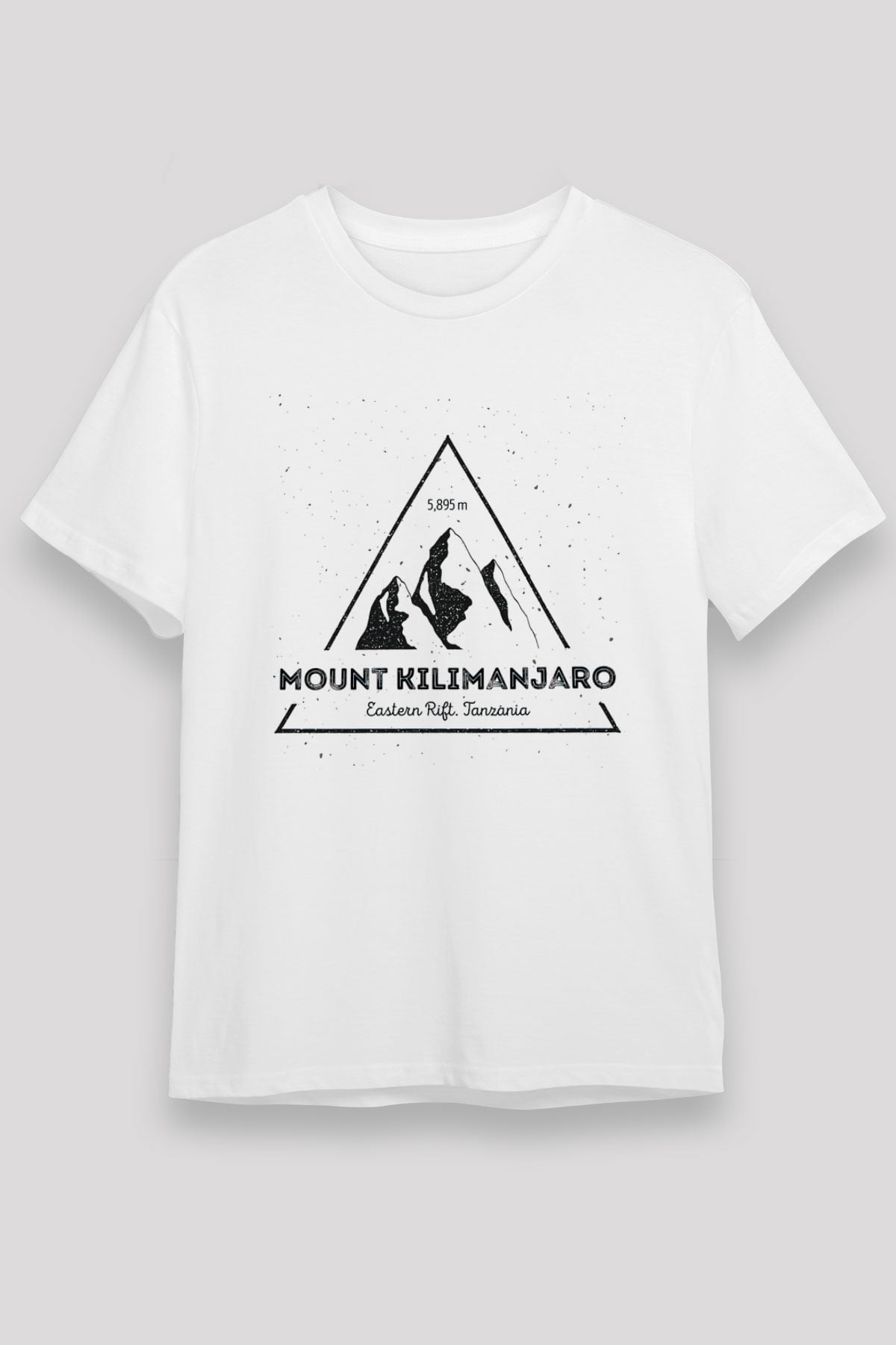 Kilimanjaro Beyaz Unisex Tişört T-Shirt - TişörtFabrikası