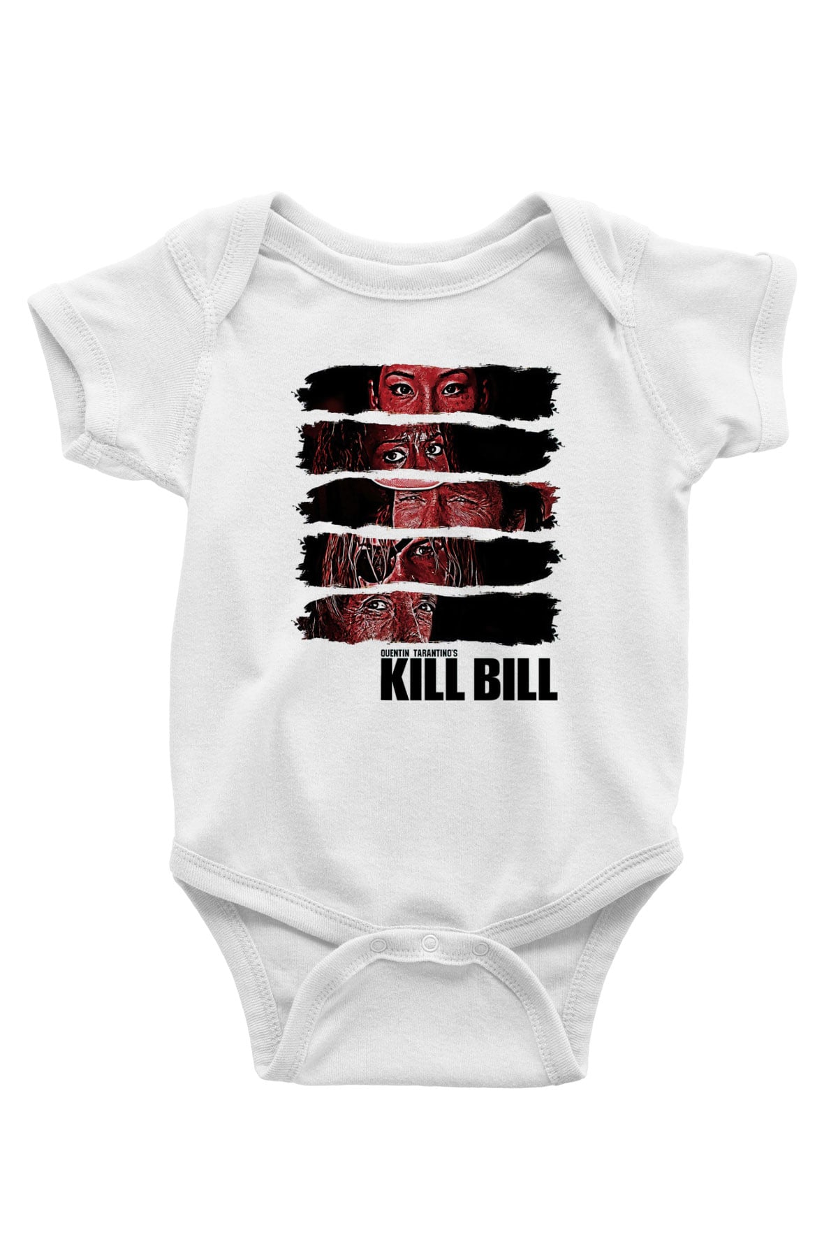 Kill Bill Baskılı Beyaz Unisex Bebek Body - Zıbın