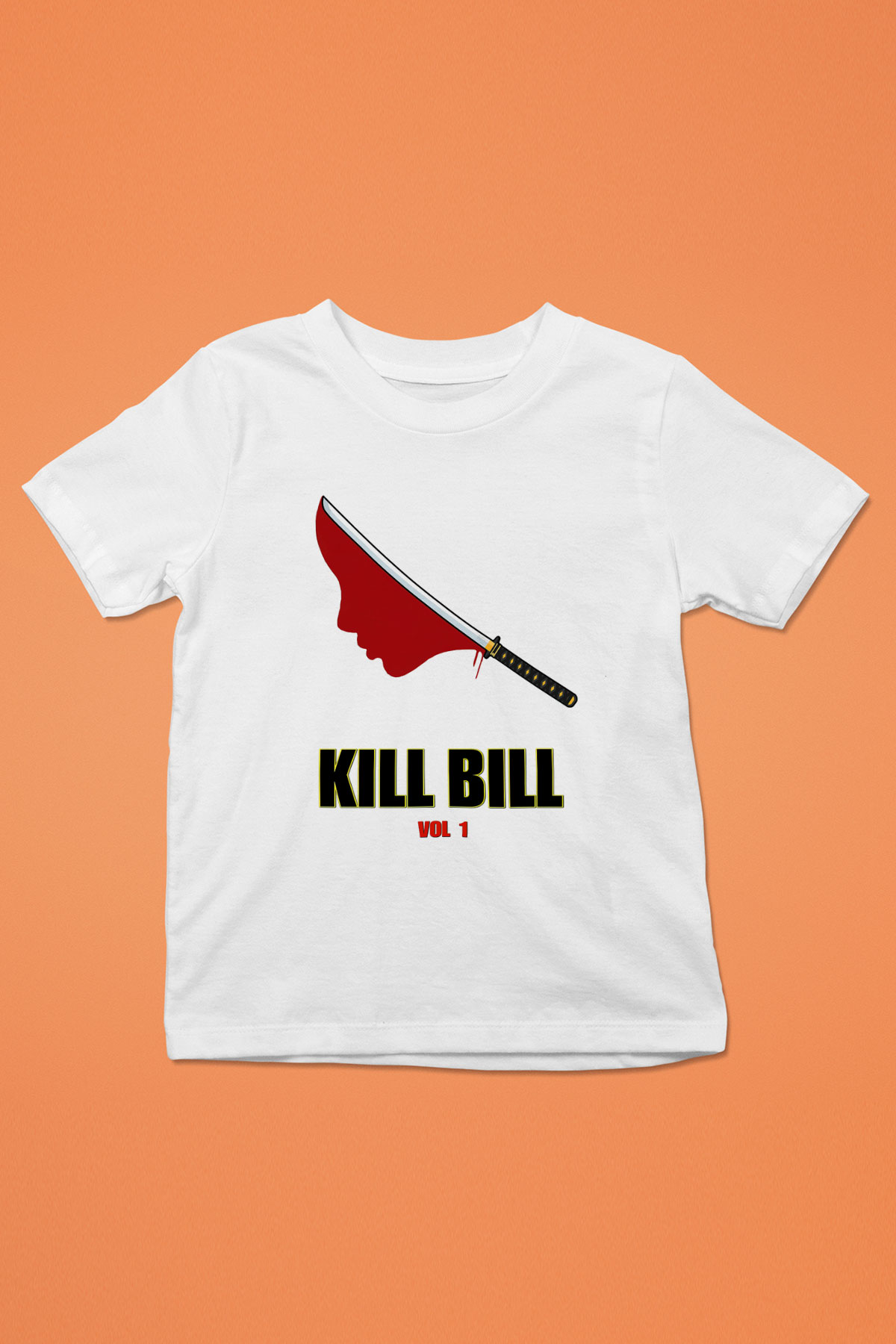 Kill Bill Baskılı Beyaz Unisex Çocuk Tişört