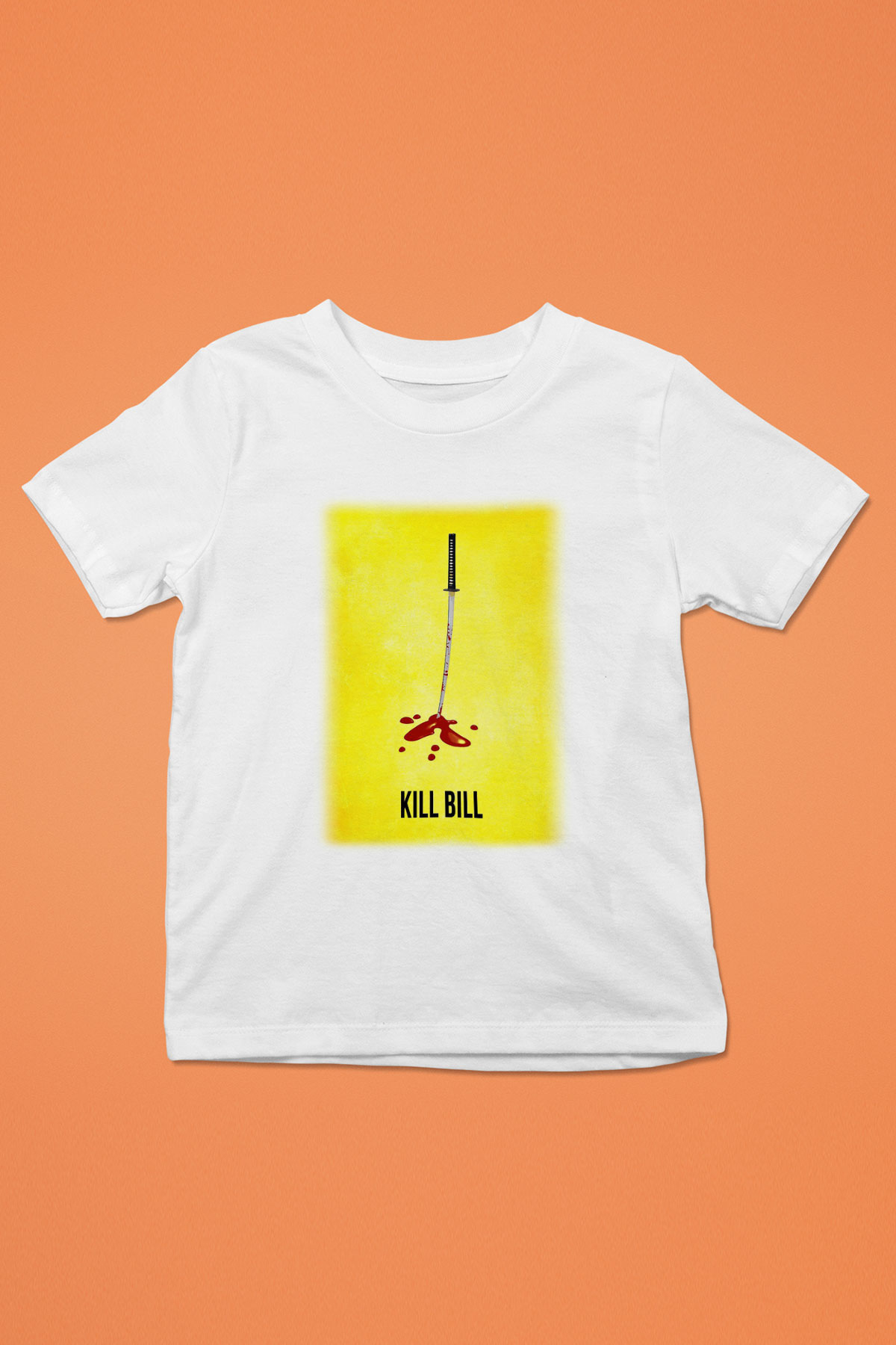 Kill Bill Baskılı Beyaz Unisex Çocuk Tişört